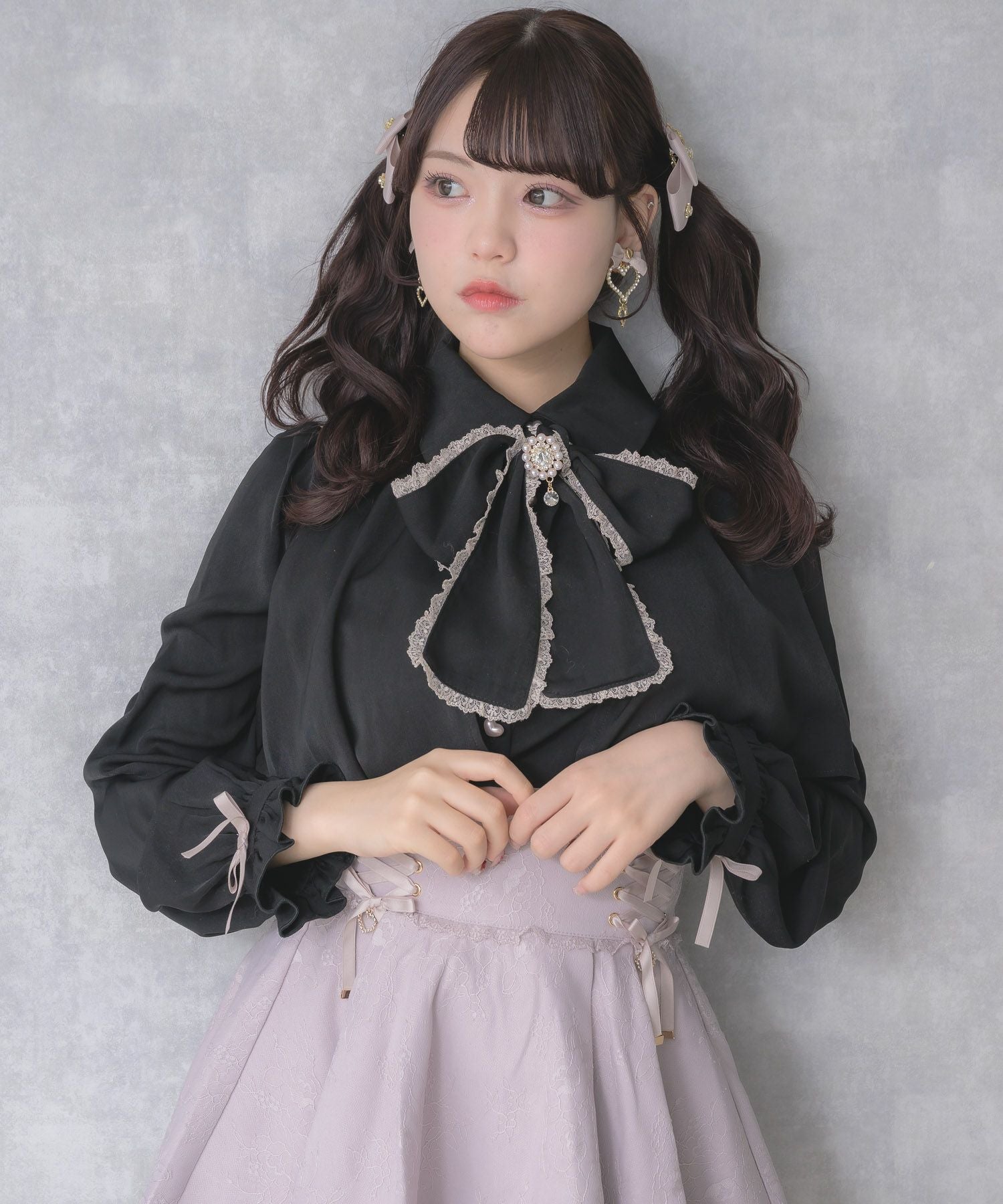 ヨークフレア長袖ブラウス | Rlab store