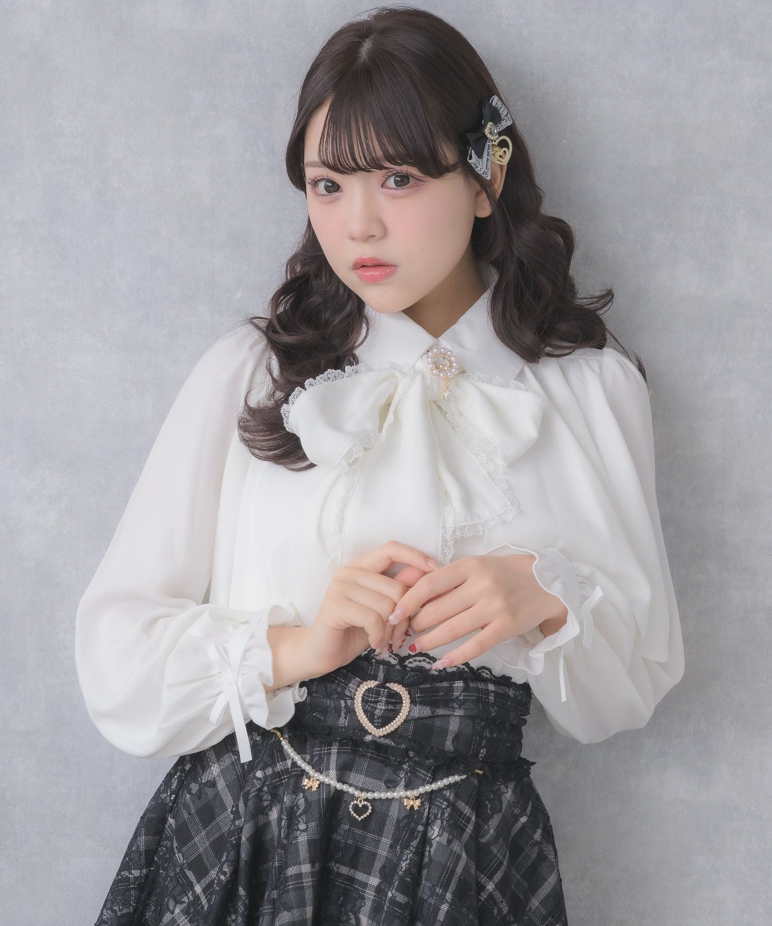 ヨークフレア長袖ブラウス | Rlab store