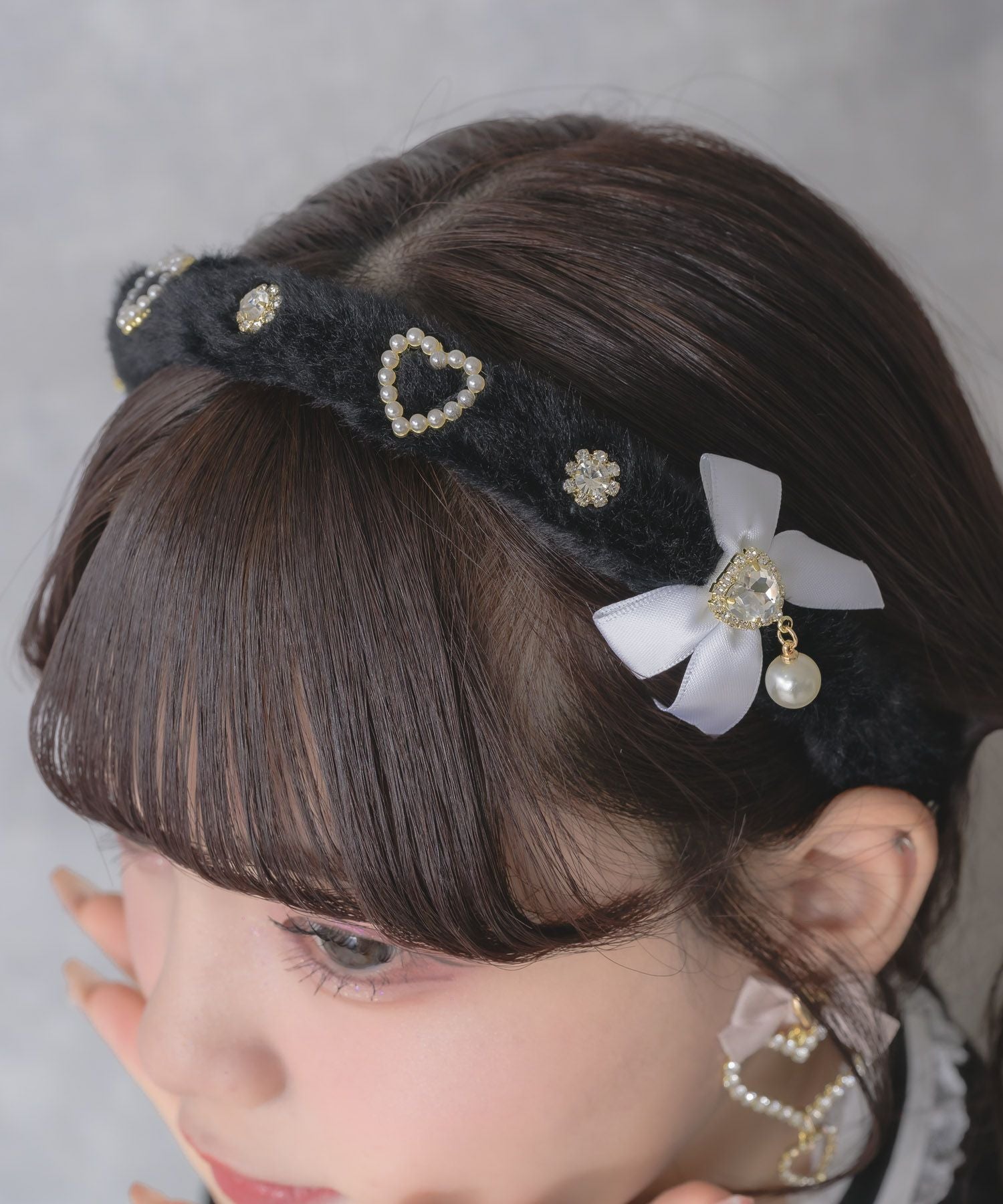 ビジュリボンふわふわカチューシャ | Rlab store