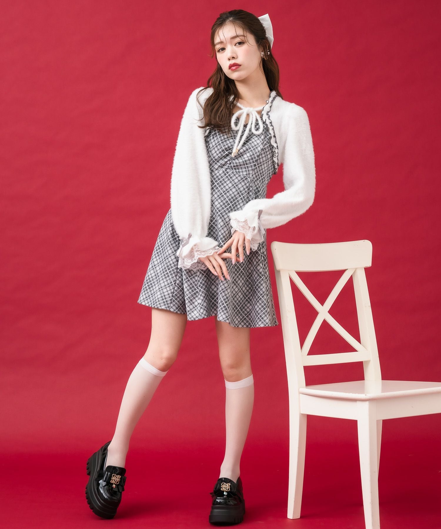 シャギーボレロドッキングワンピース | Rlab store