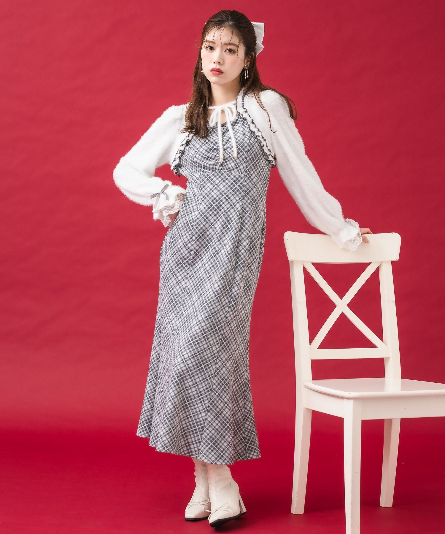 シャギーボレロドッキングワンピース | Rlab store