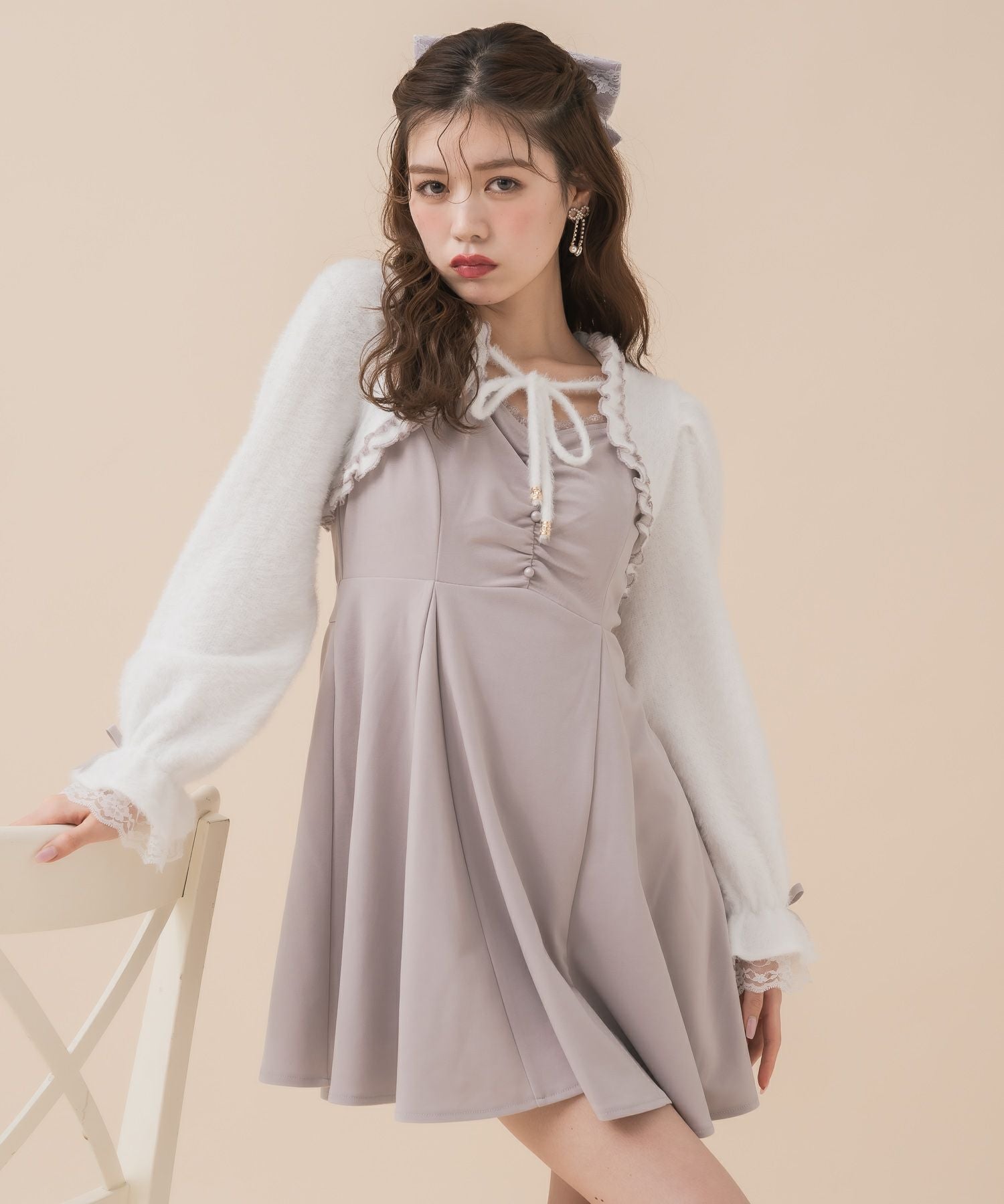 トッカ　ワンピース＆ボレロ シャギーボレロドッキングワンピース | Rlab store