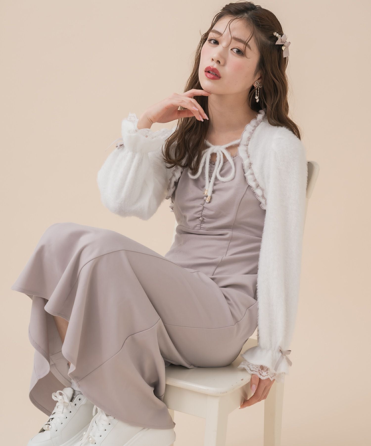 シャギーボレロドッキングワンピース | Rlab store
