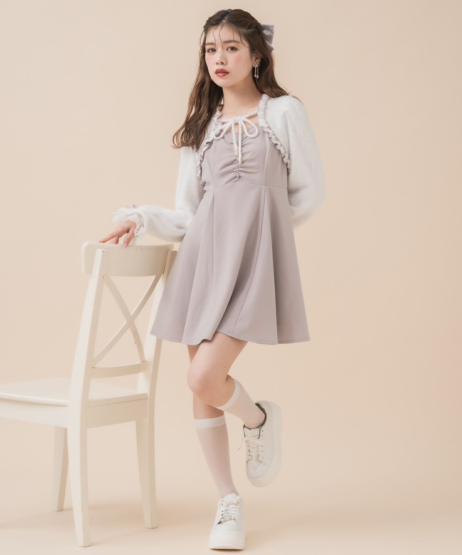 シャギーボレロドッキングワンピース | Rlab store