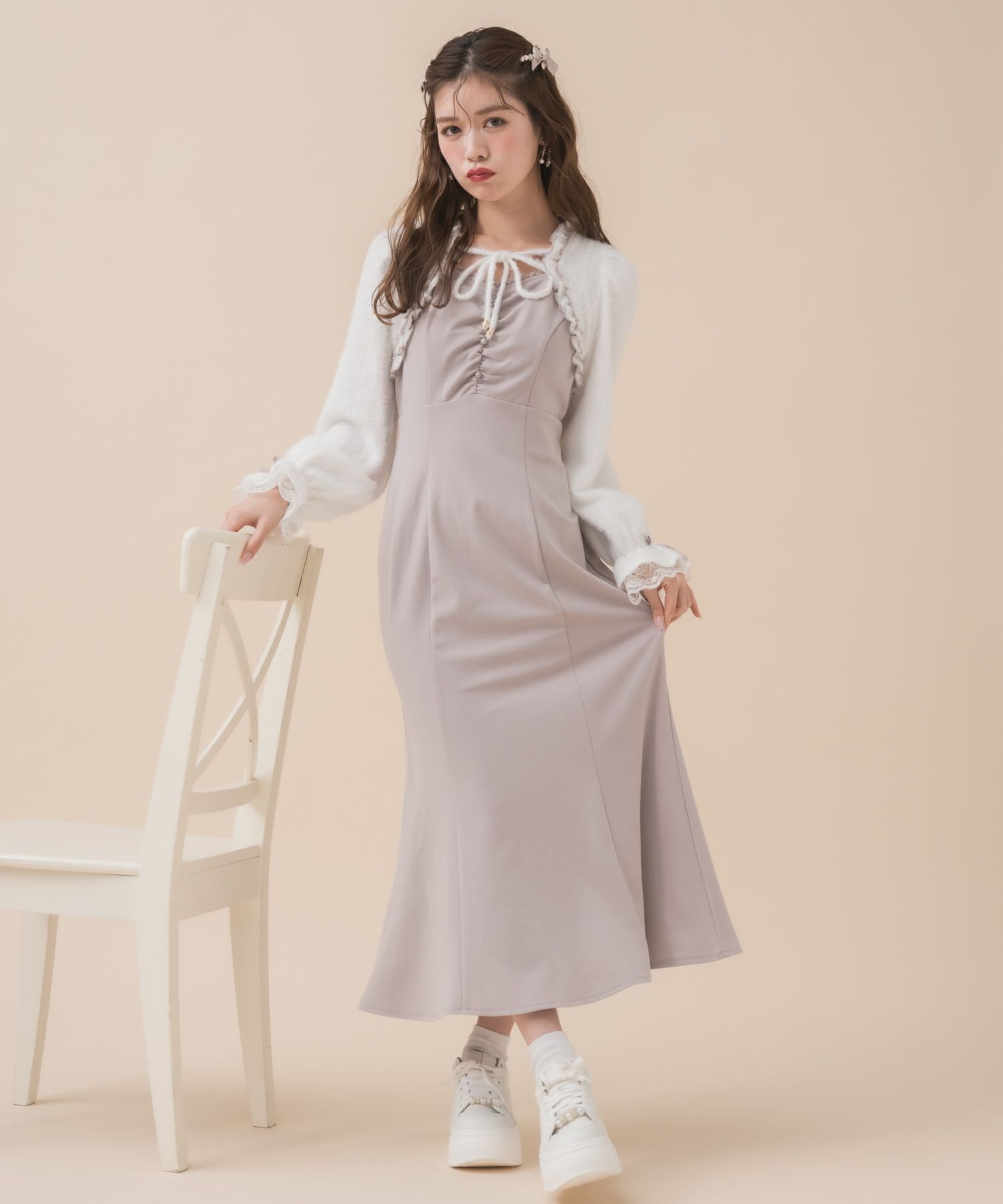 シャギーボレロドッキングワンピース | Rlab store