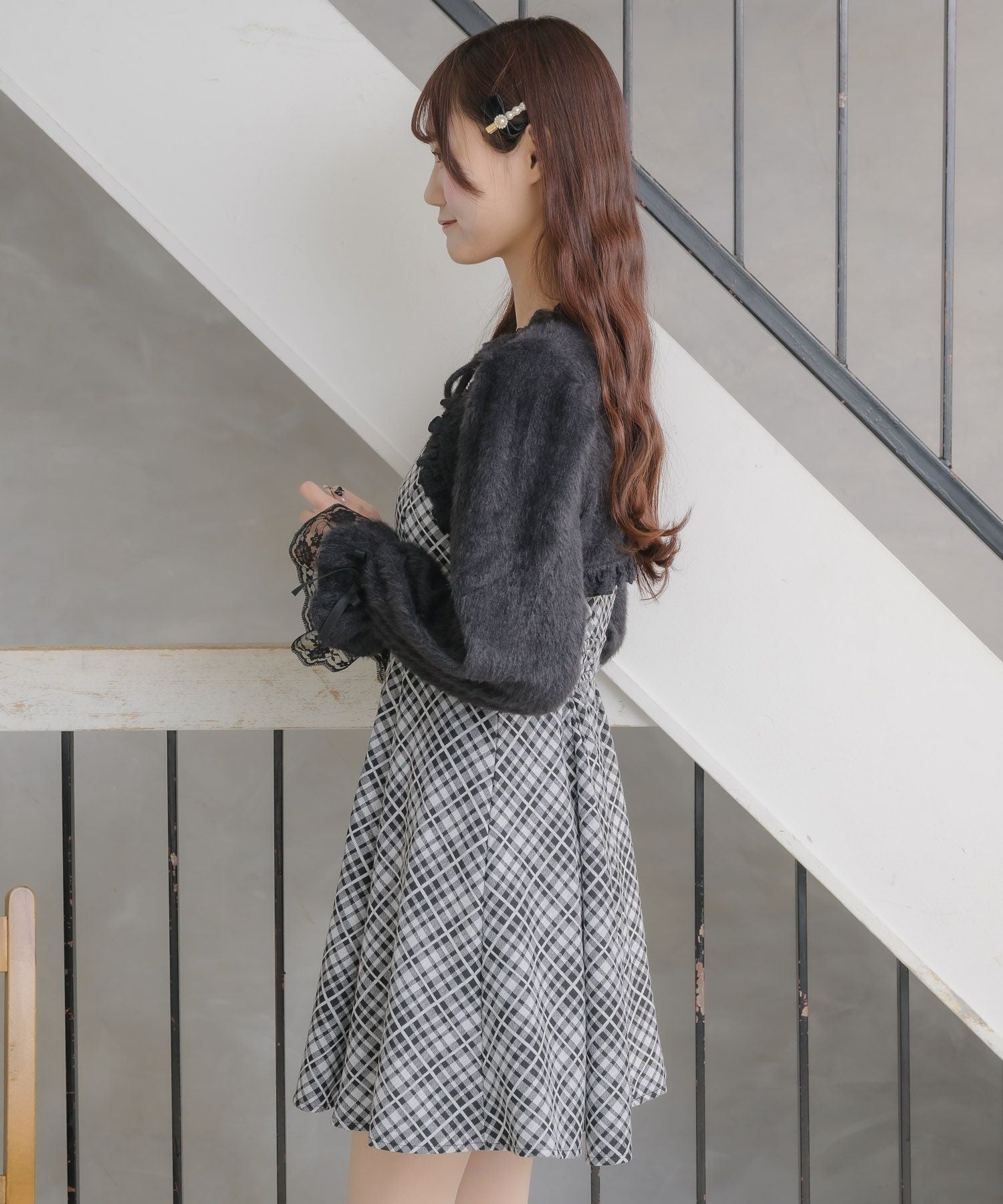 シャギーボレロドッキングワンピース | Rlab store