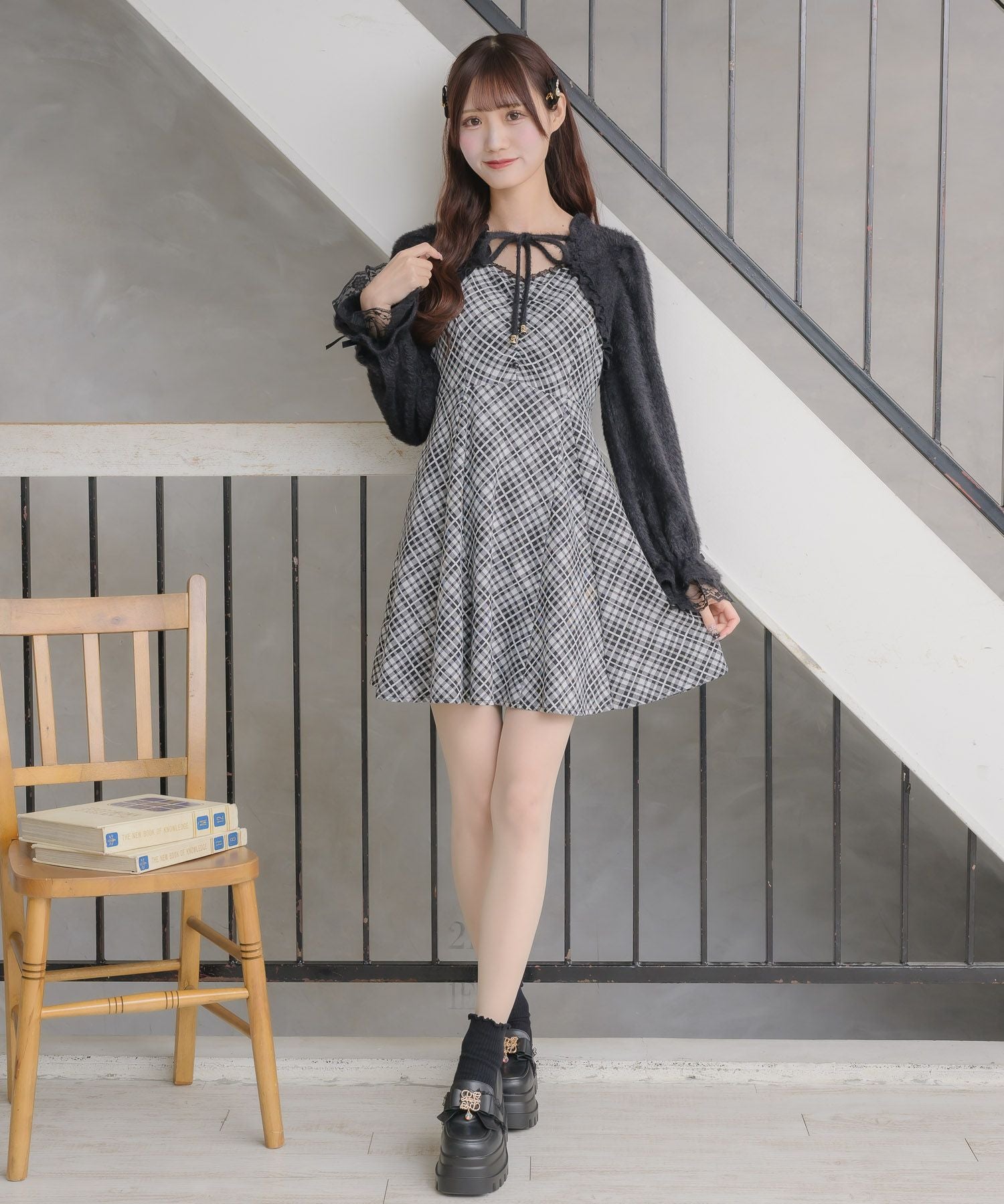 シャギーボレロドッキングワンピース | Rlab store