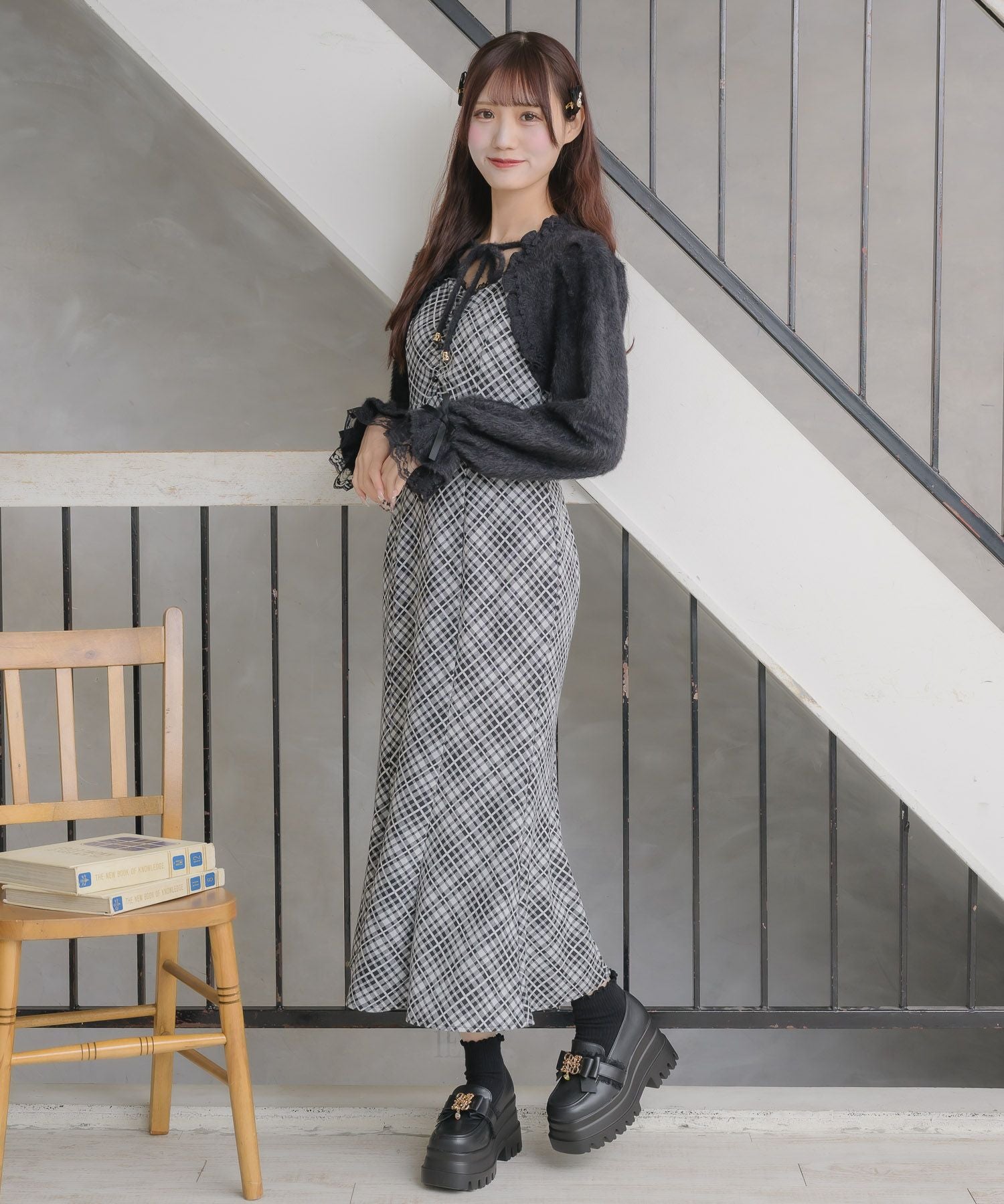 シャギーボレロドッキングワンピース | Rlab store