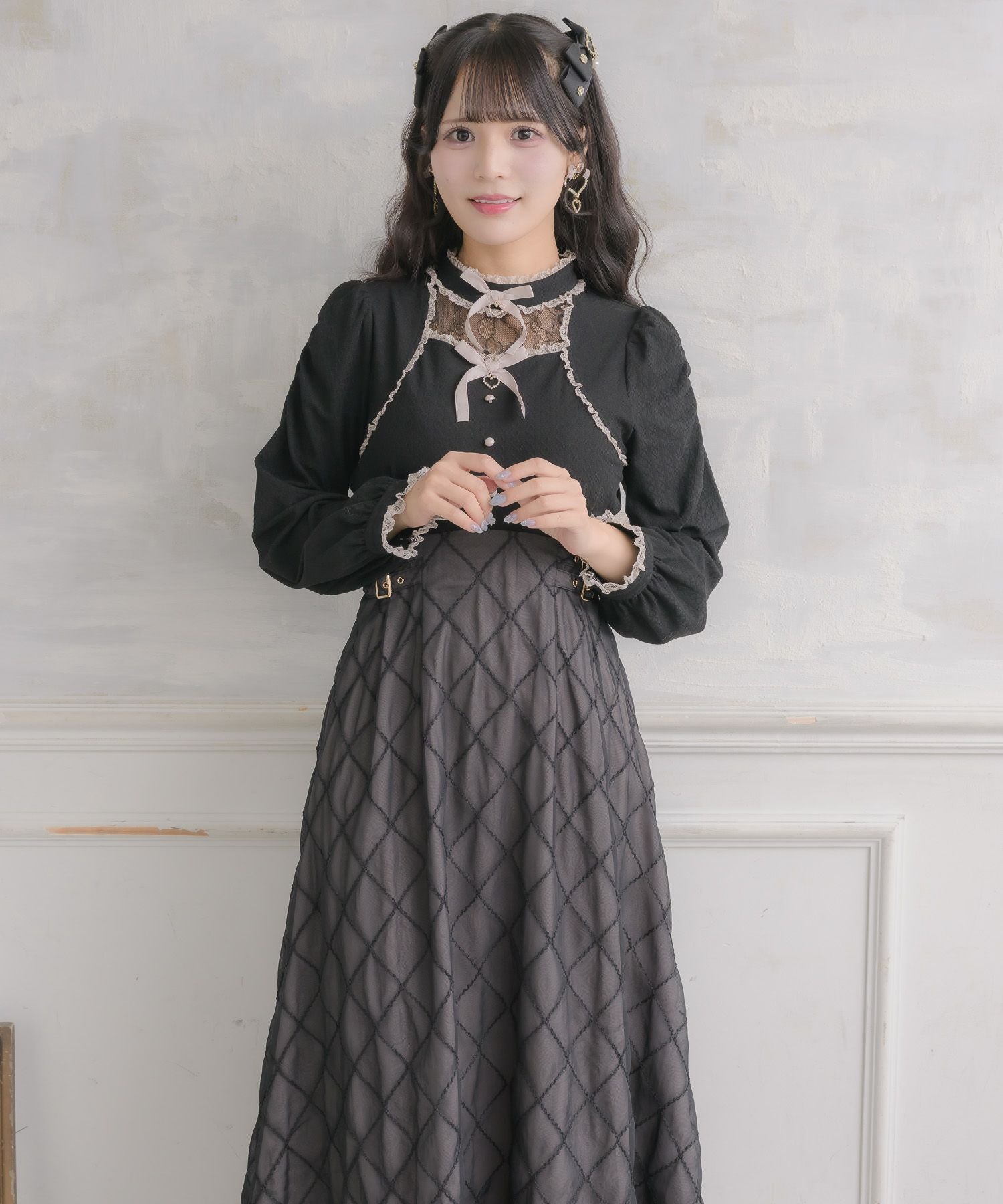 シアーフレアドッキングロングワンピース | Rlab store
