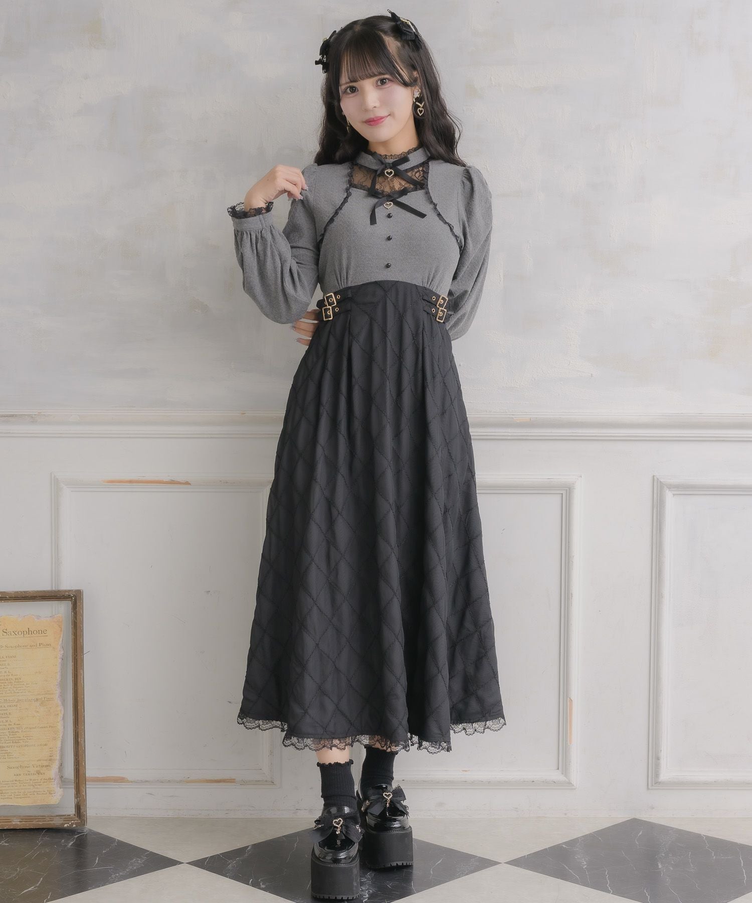 シアーフレアドッキングロングワンピース | Rlab store