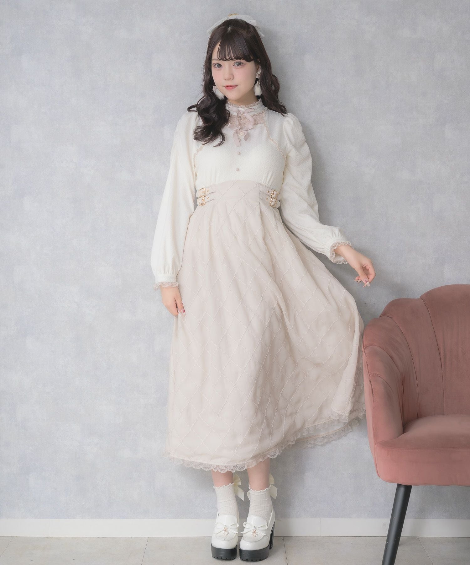 極美品✨エムズグレイシー ドッキング ロング ワンピース シアー フレア 40 シアーフレアドッキングロングワンピース | Rlab store