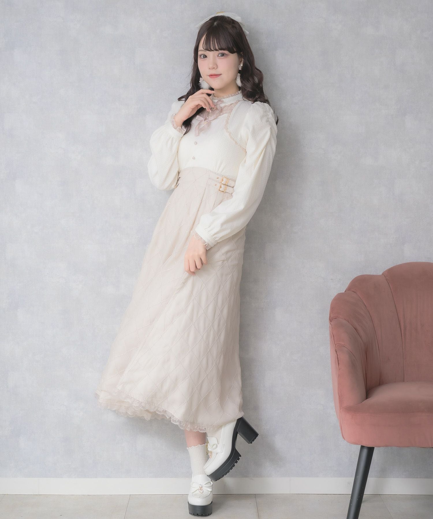 シアーフレアドッキングロングワンピース | Rlab store