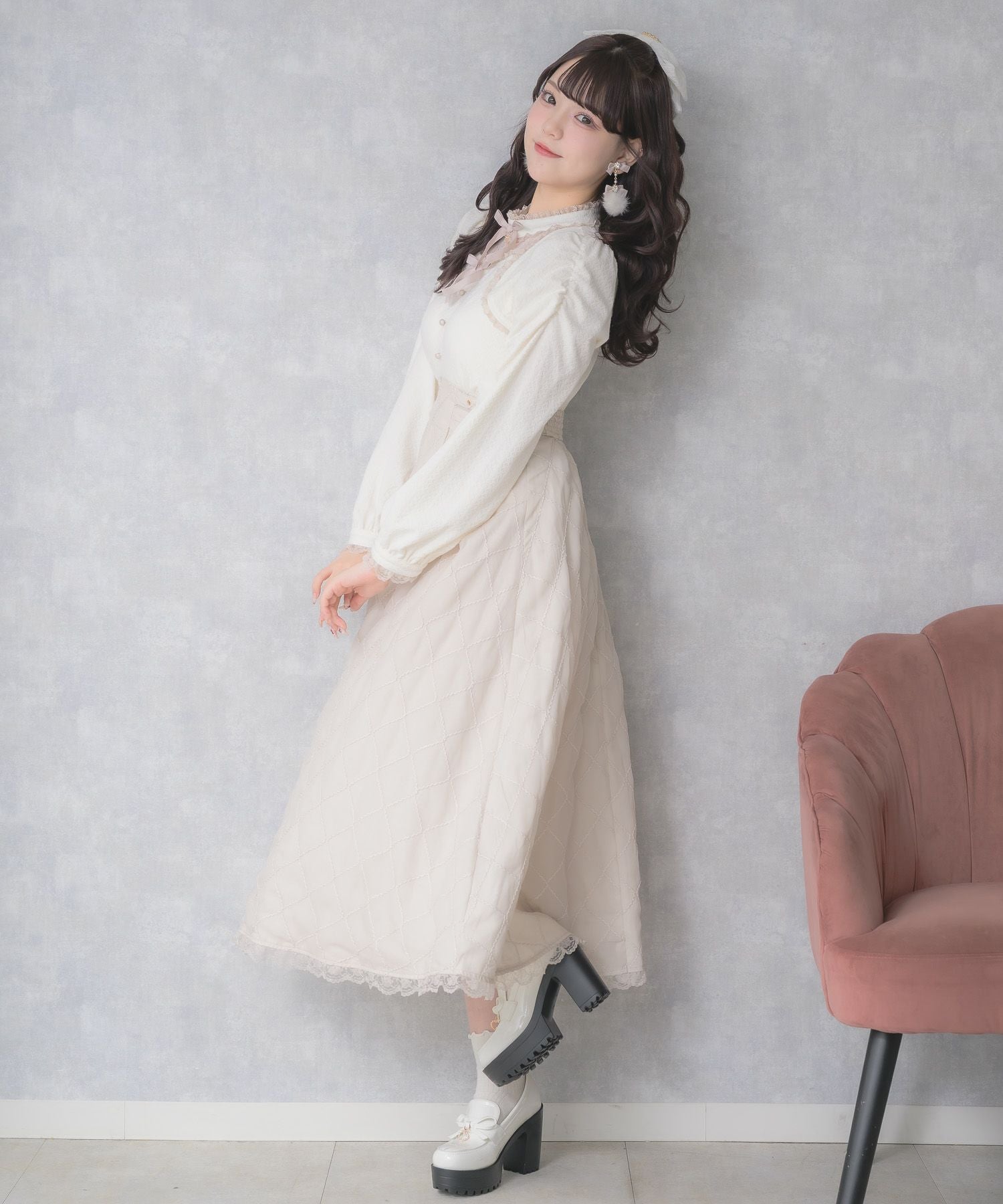 シアーフレアドッキングロングワンピース | Rlab store
