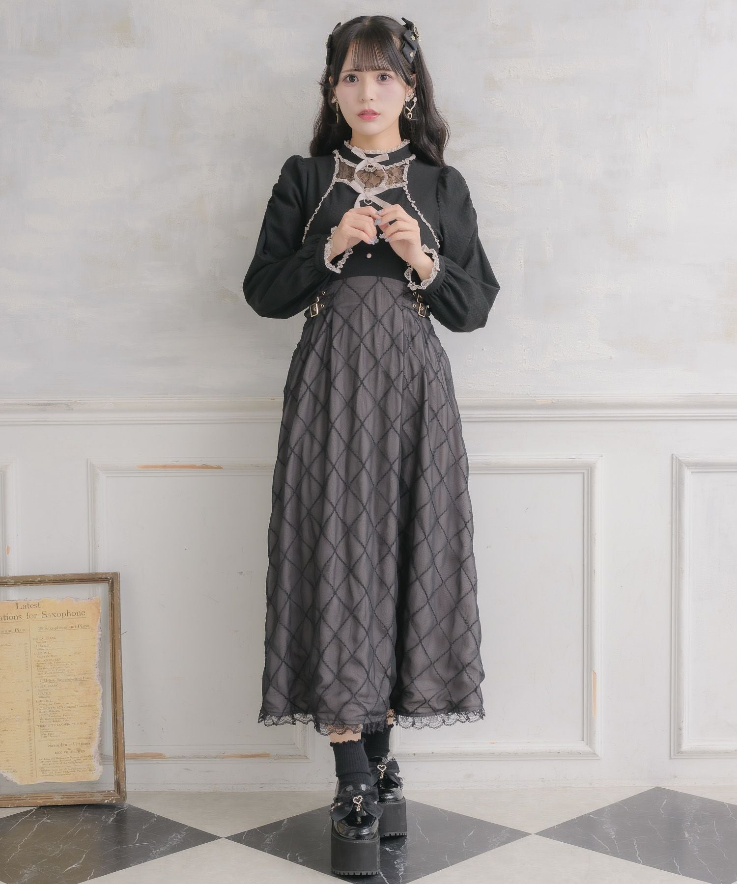シアーフレアドッキングロングワンピース | Rlab store