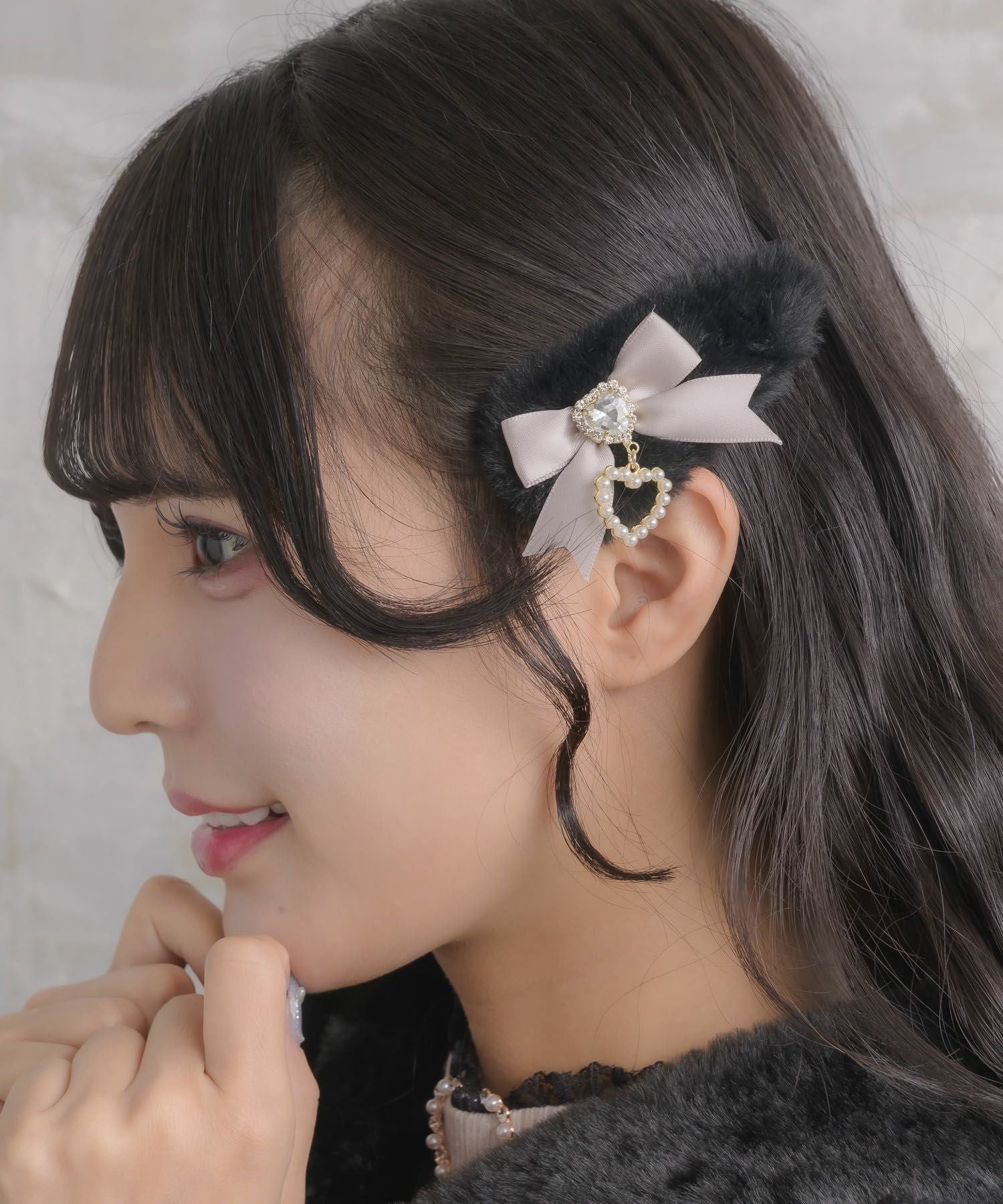 リボン付ファークリップセット | Rlab store