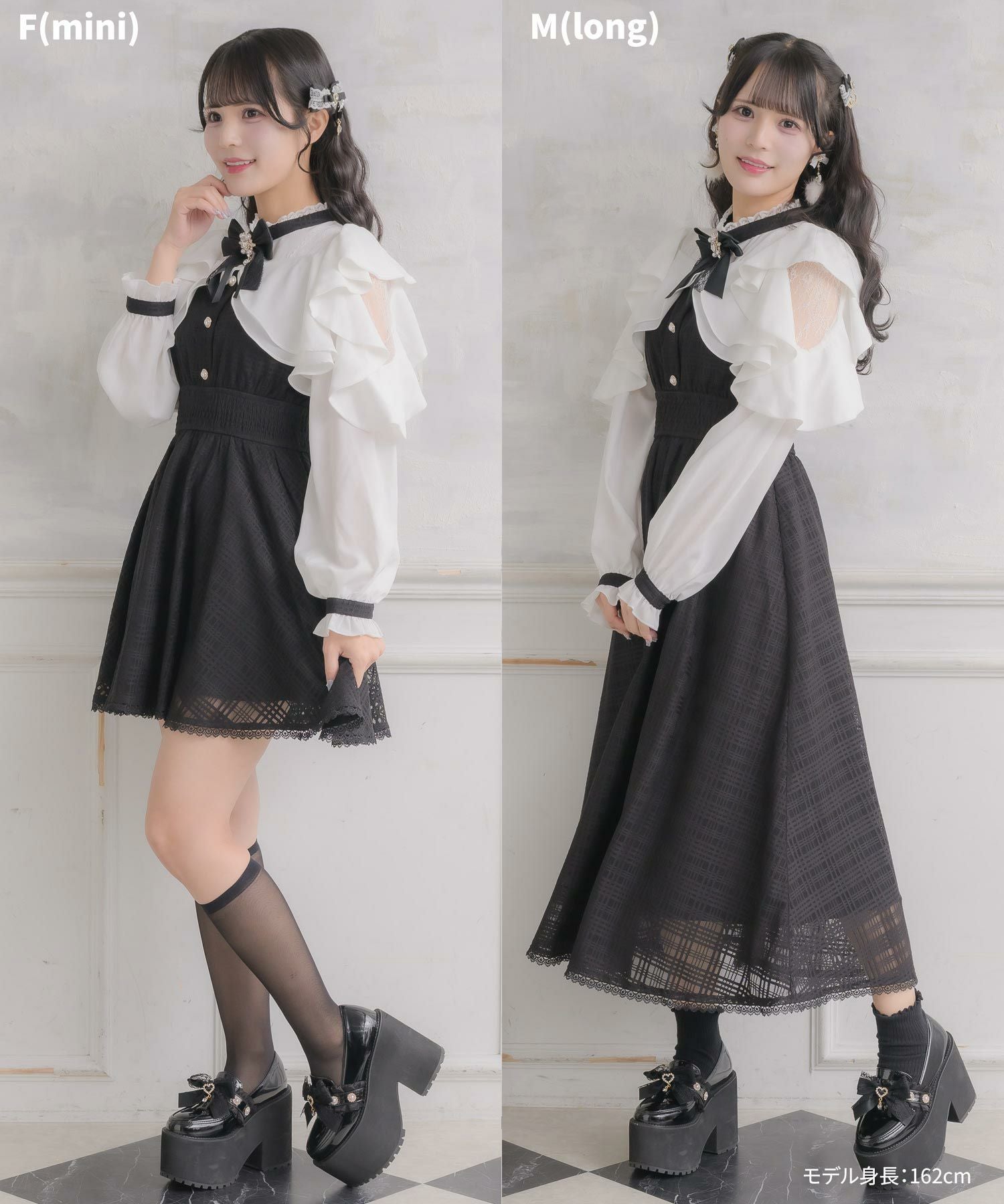 シアーチェックラッフルワンピース | Rlab store