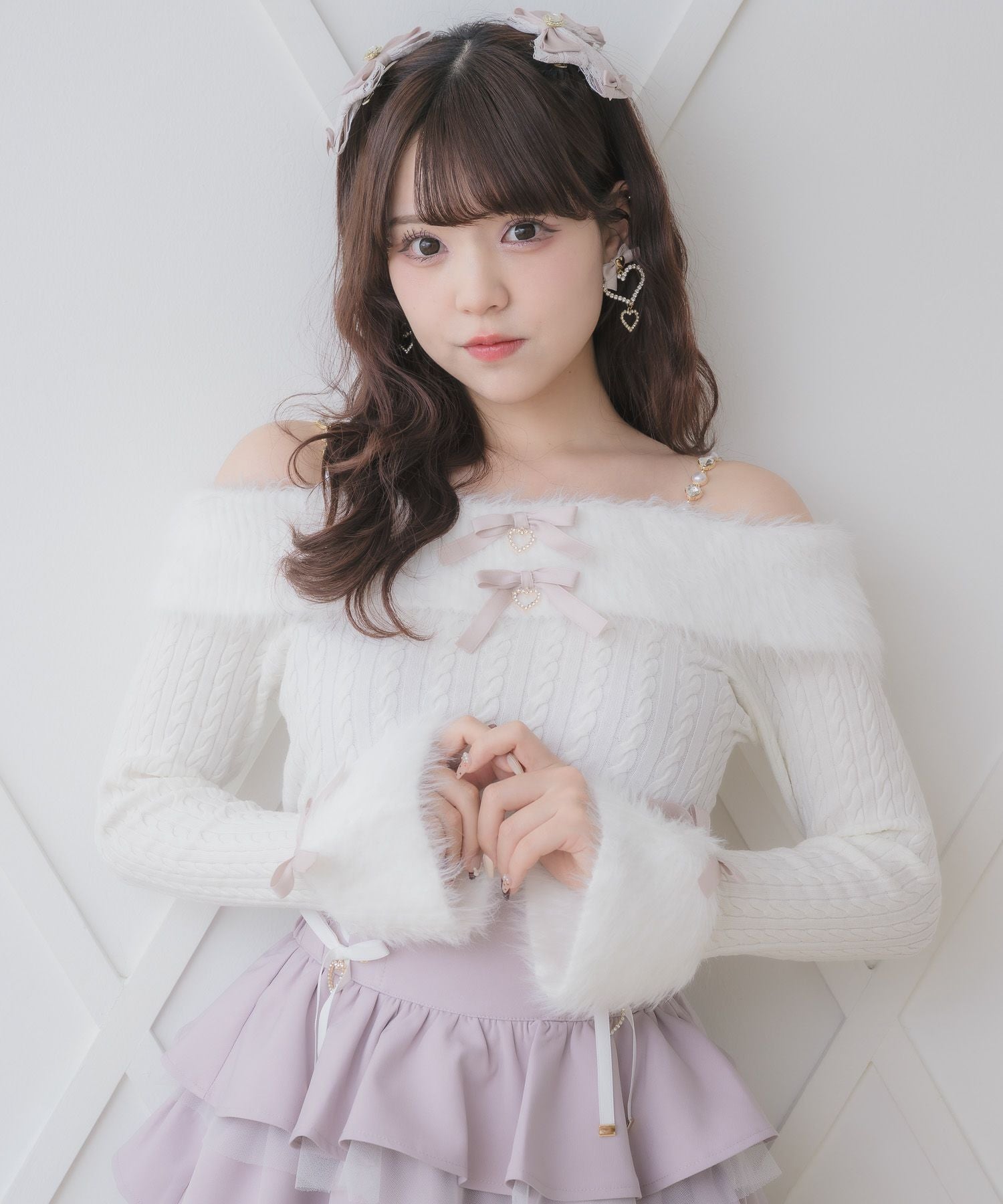 シャギーオフショルニットトップス | Rlab store