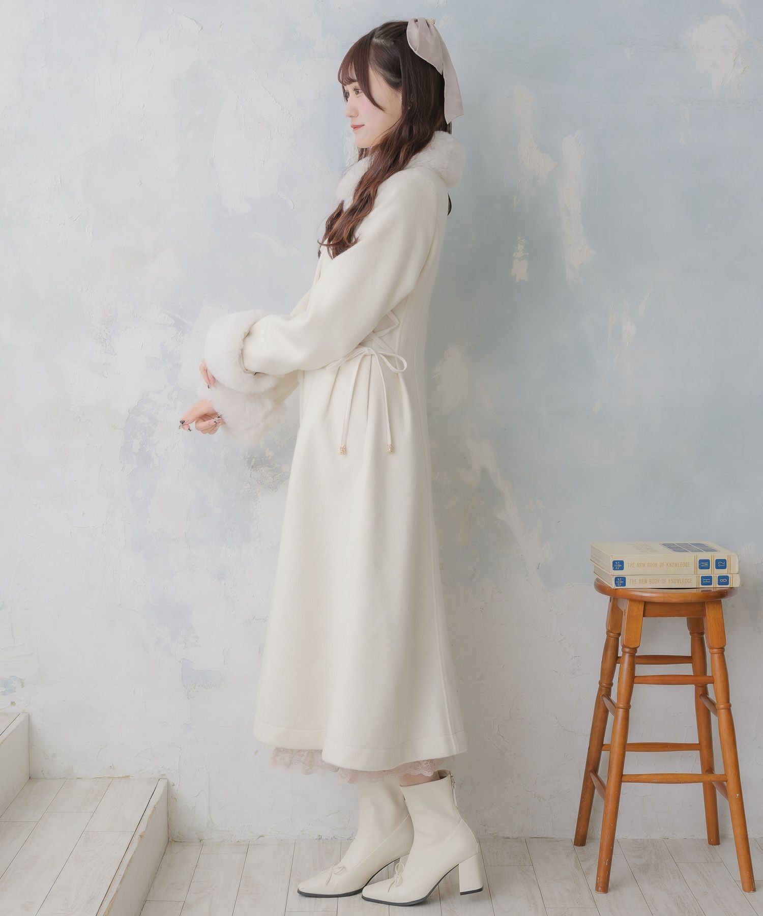 ウエストレースアップロングコート | Rlab store