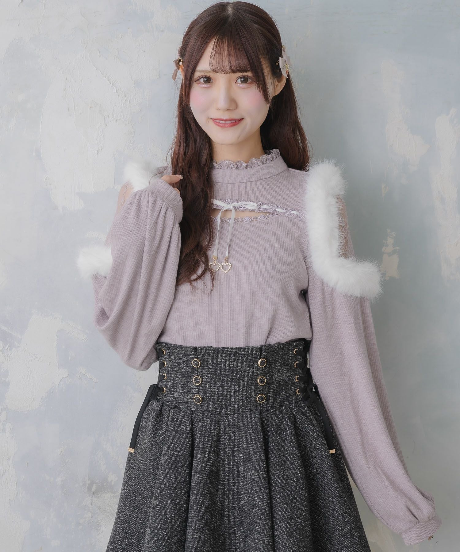 お値下げアンドクチュール♡袖ファートップス♡ ファーショルダートップス | Rlab store