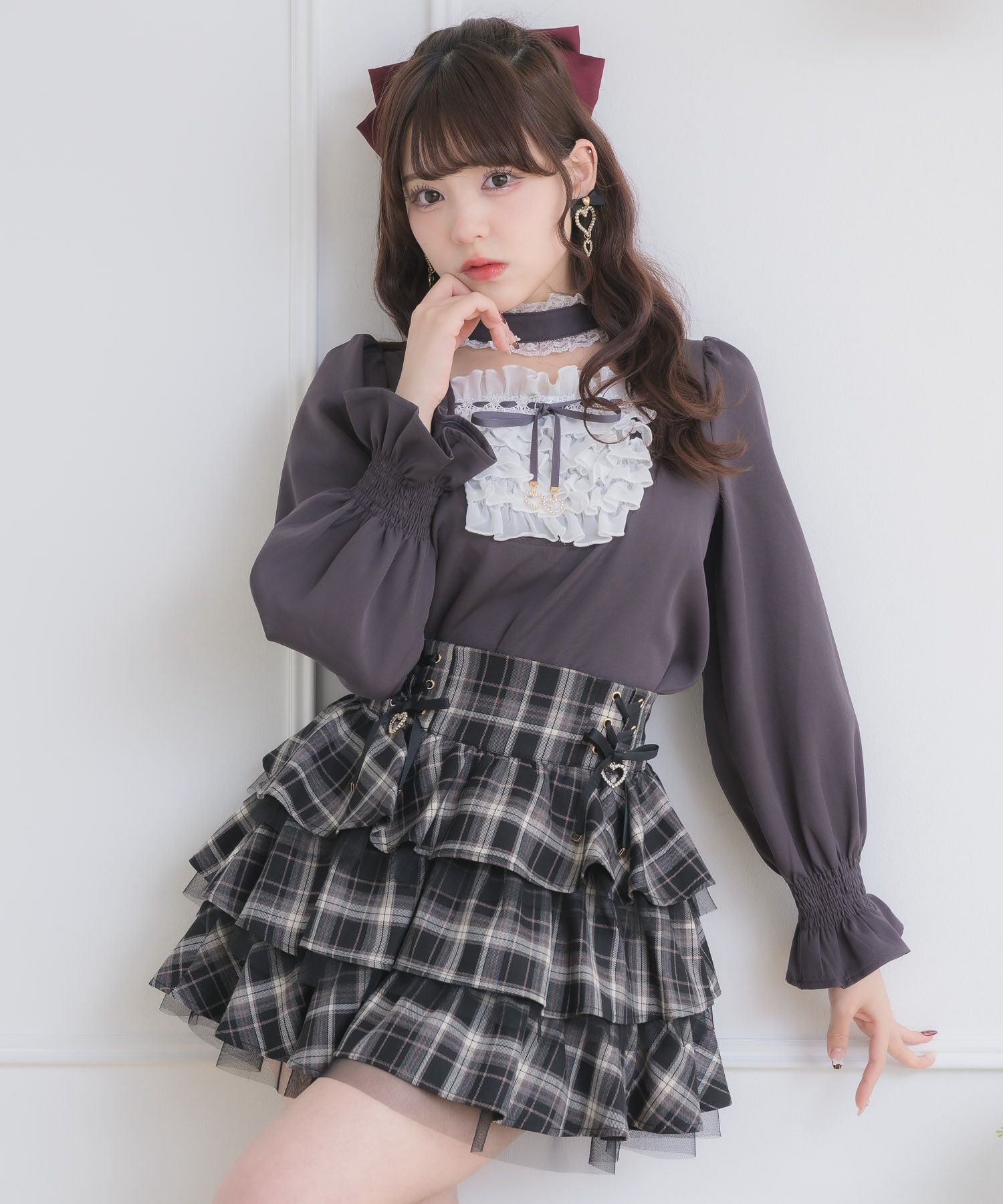 レースアップティアードミニスカパン | Rlab store