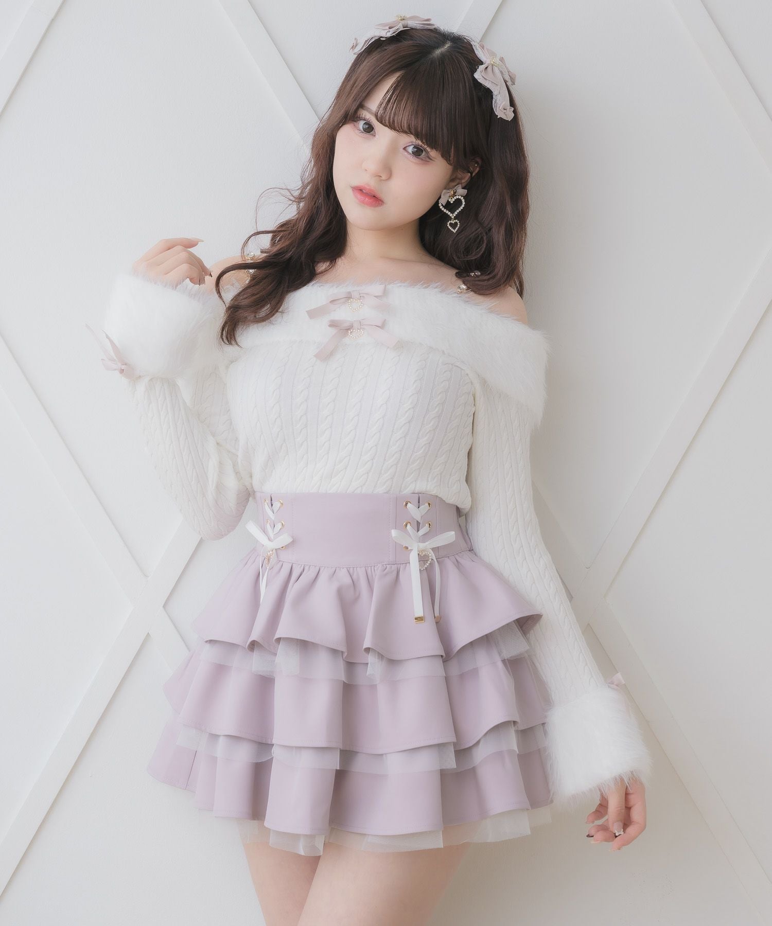 【ROJITA】レースアップティアードミニスカパン レースアップティアードミニスカパン | Rlab store