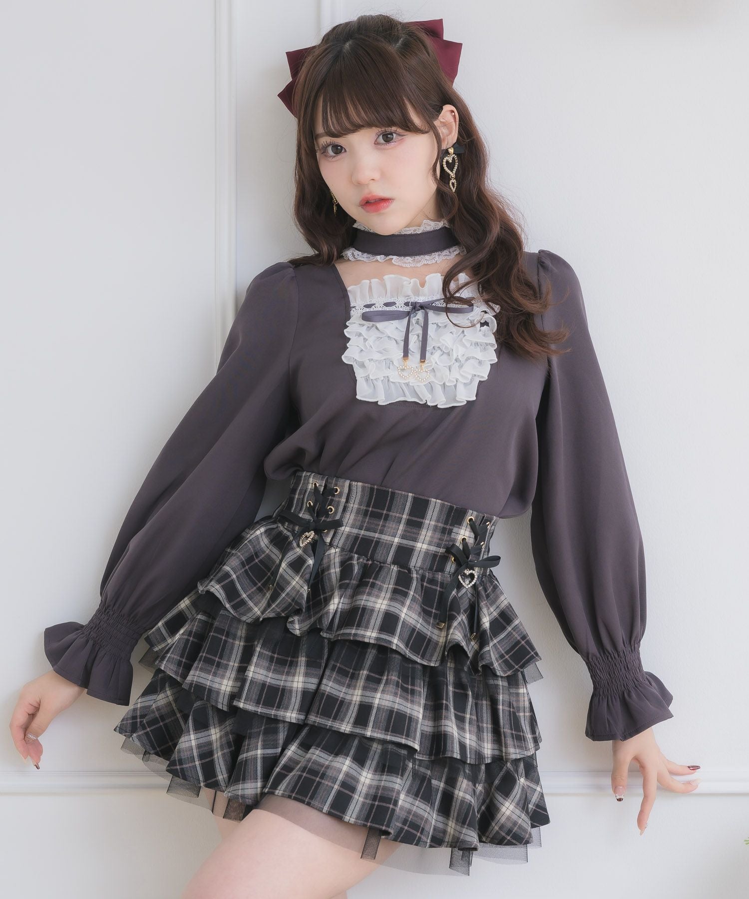 レースアップティアードミニスカパン | Rlab store
