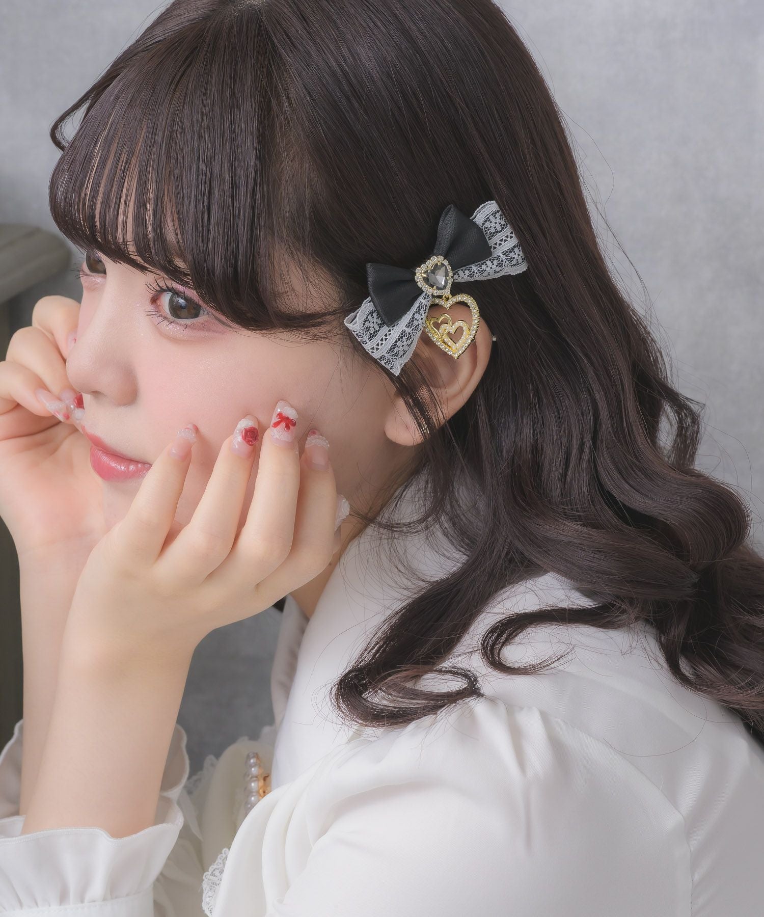 ジュエルハートリボンクリップセット | Rlab store