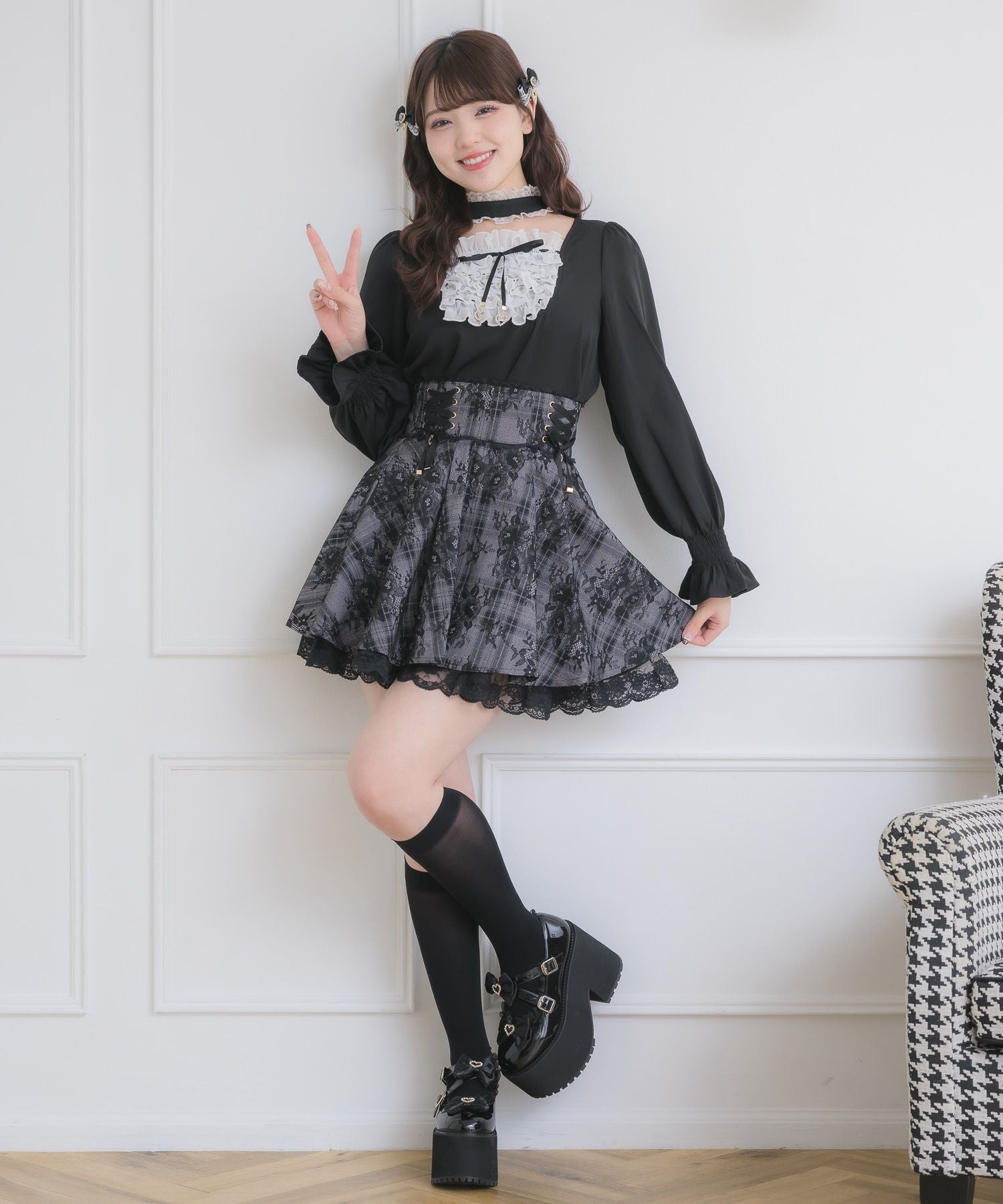 クロスベルトリボン厚底シューズ | Rlab store