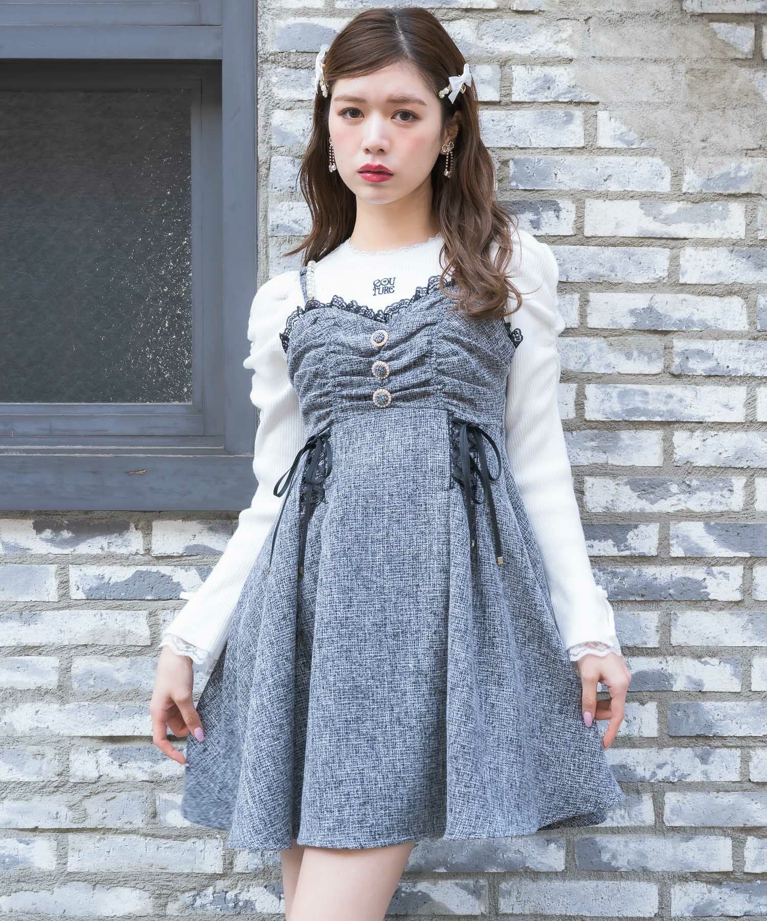 ロゴ刺繍キラキラニットトップス | Rlab store