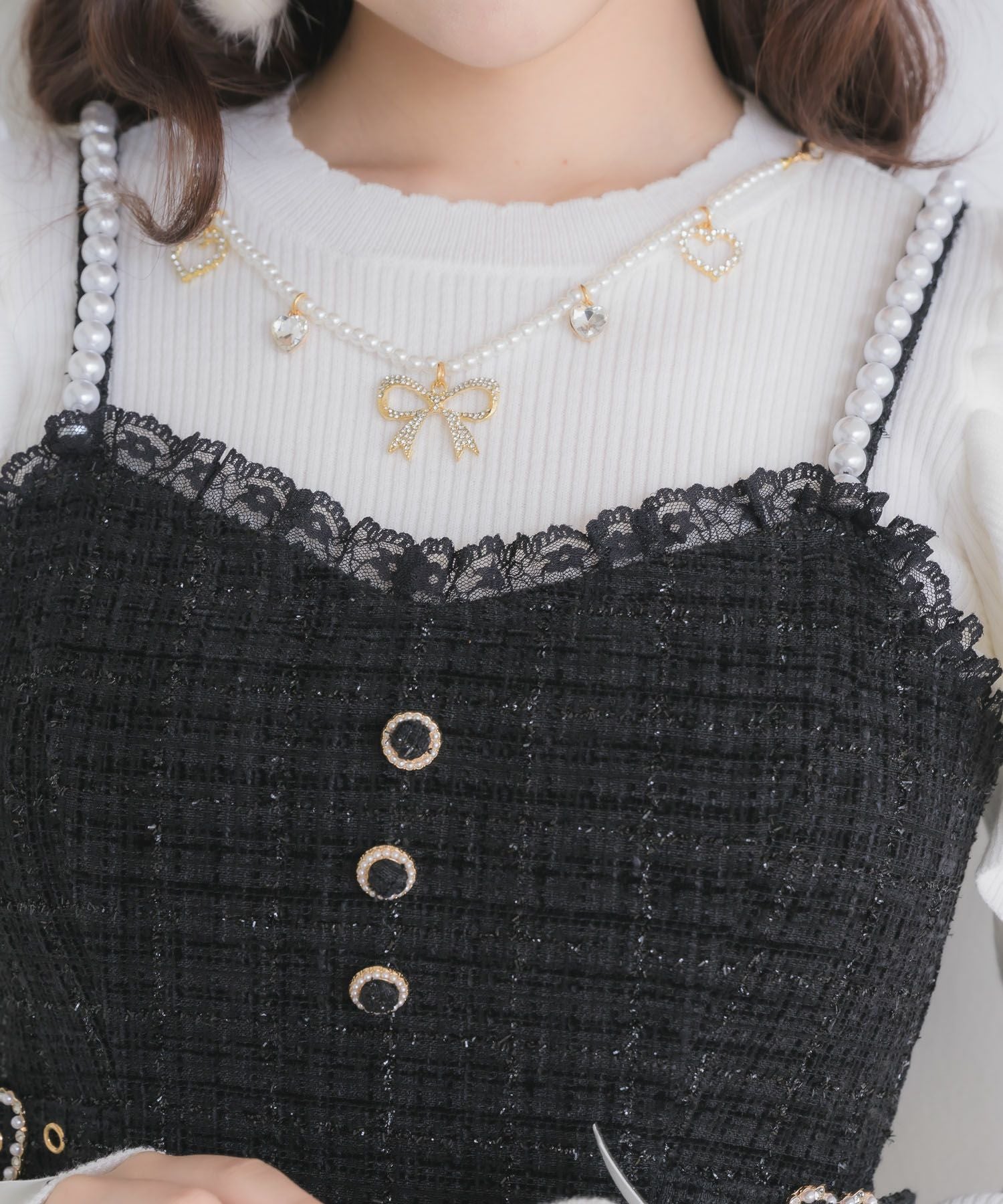 ファー付きキャミワンピース | Rlab store