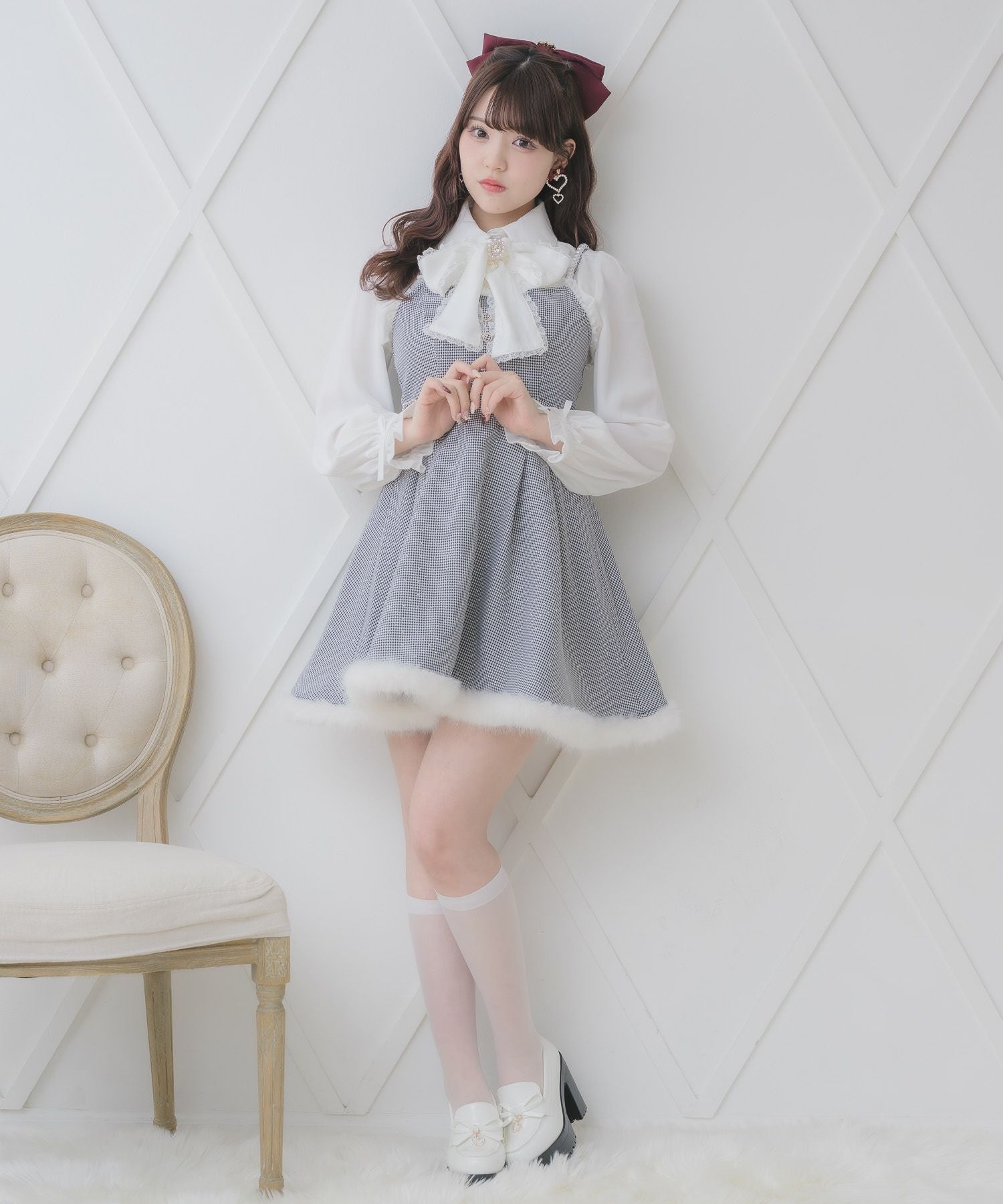 ファー付きキャミワンピース | Rlab store