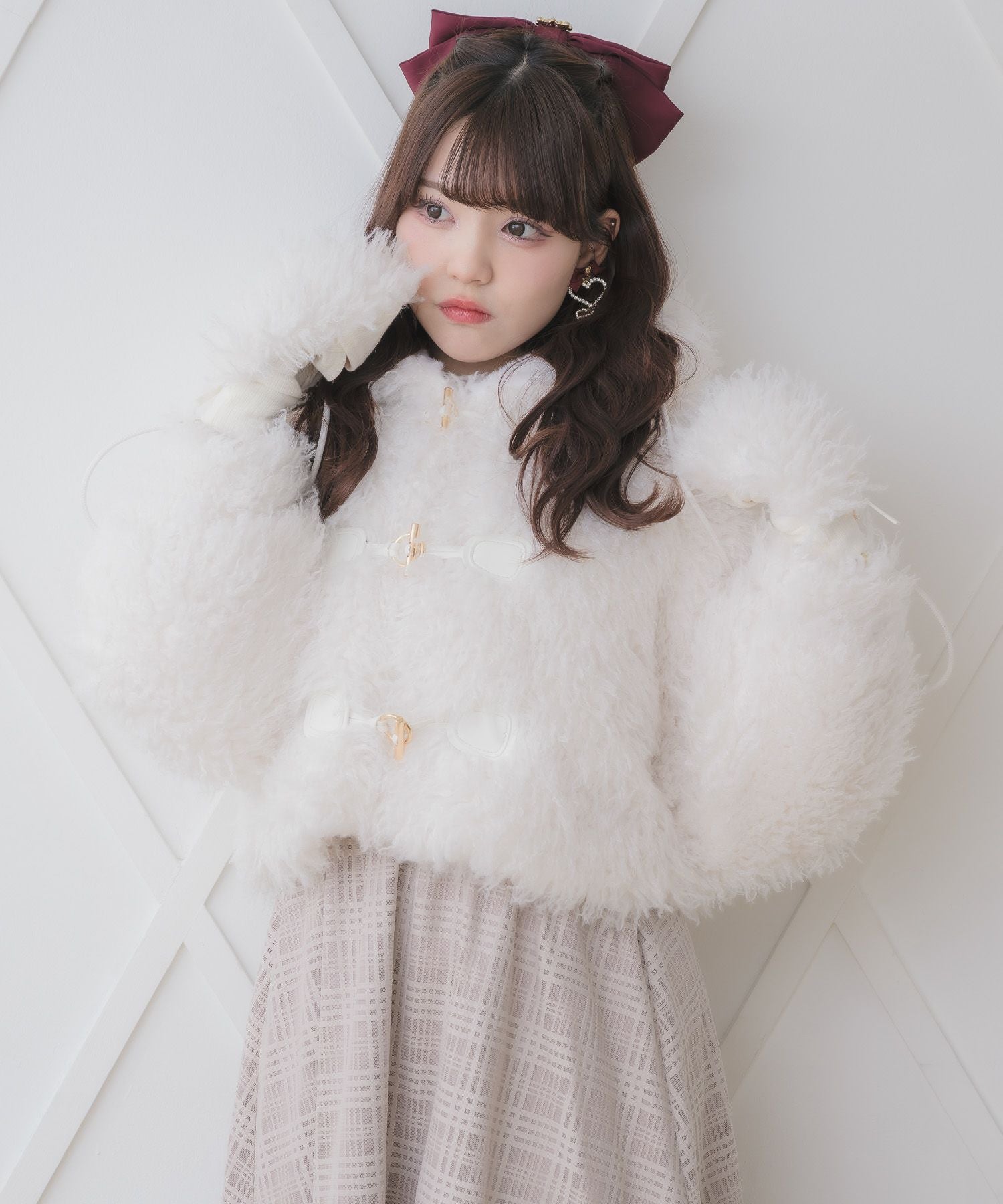 【moripon】みさん様プードルファーコート ミトン付きプードルファーコート | Rlab store