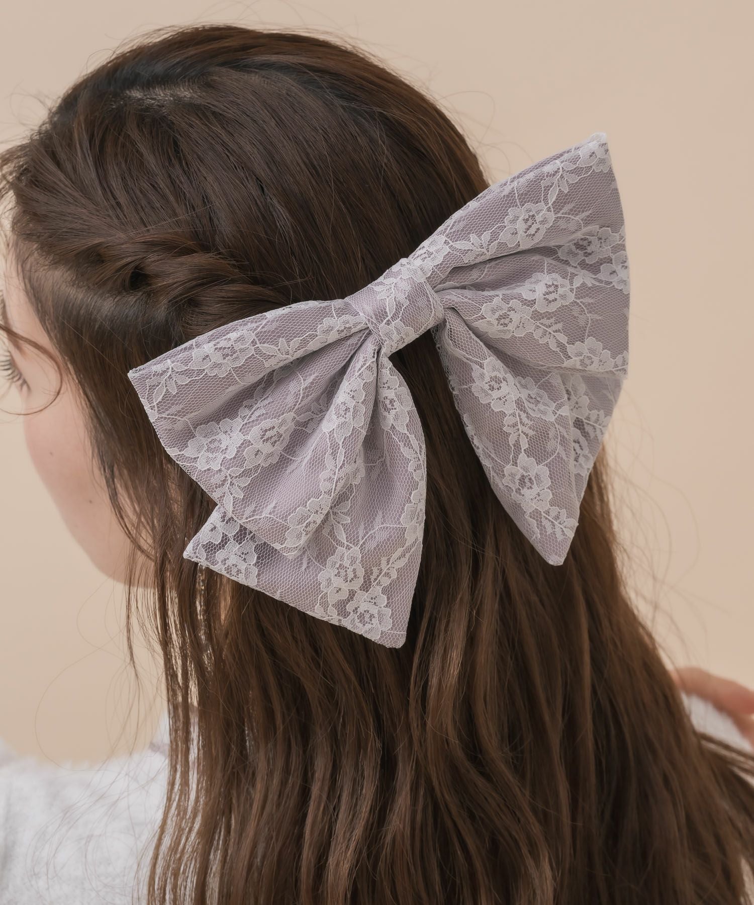 ラパフェ リボンバレッタ partage big ribbon barrette – POMIII PARTAGE