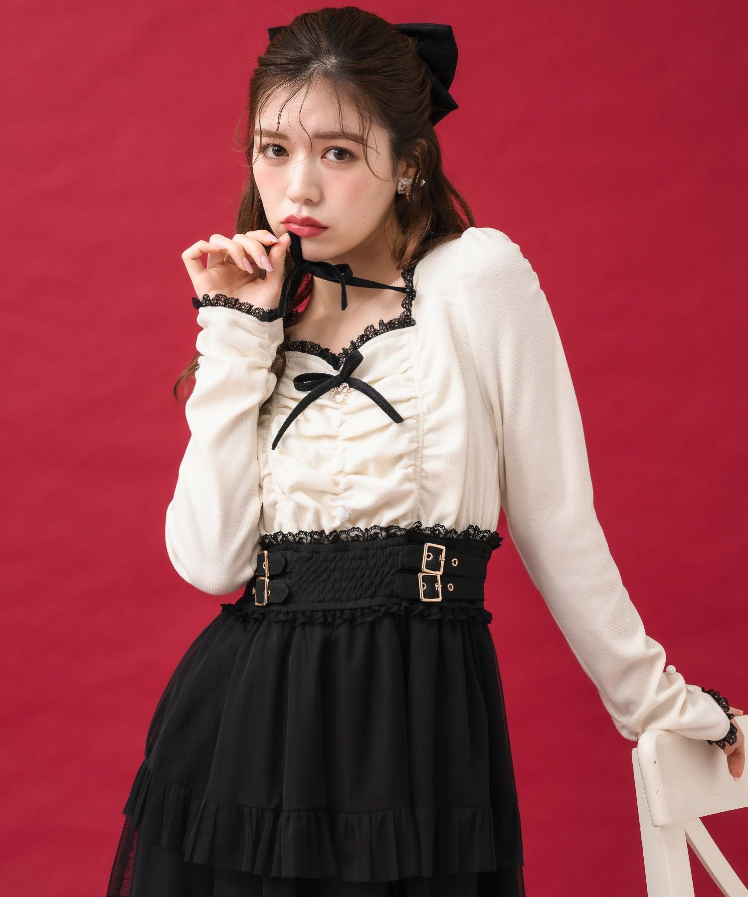 レースレイヤードリボンバレッタ | Rlab store