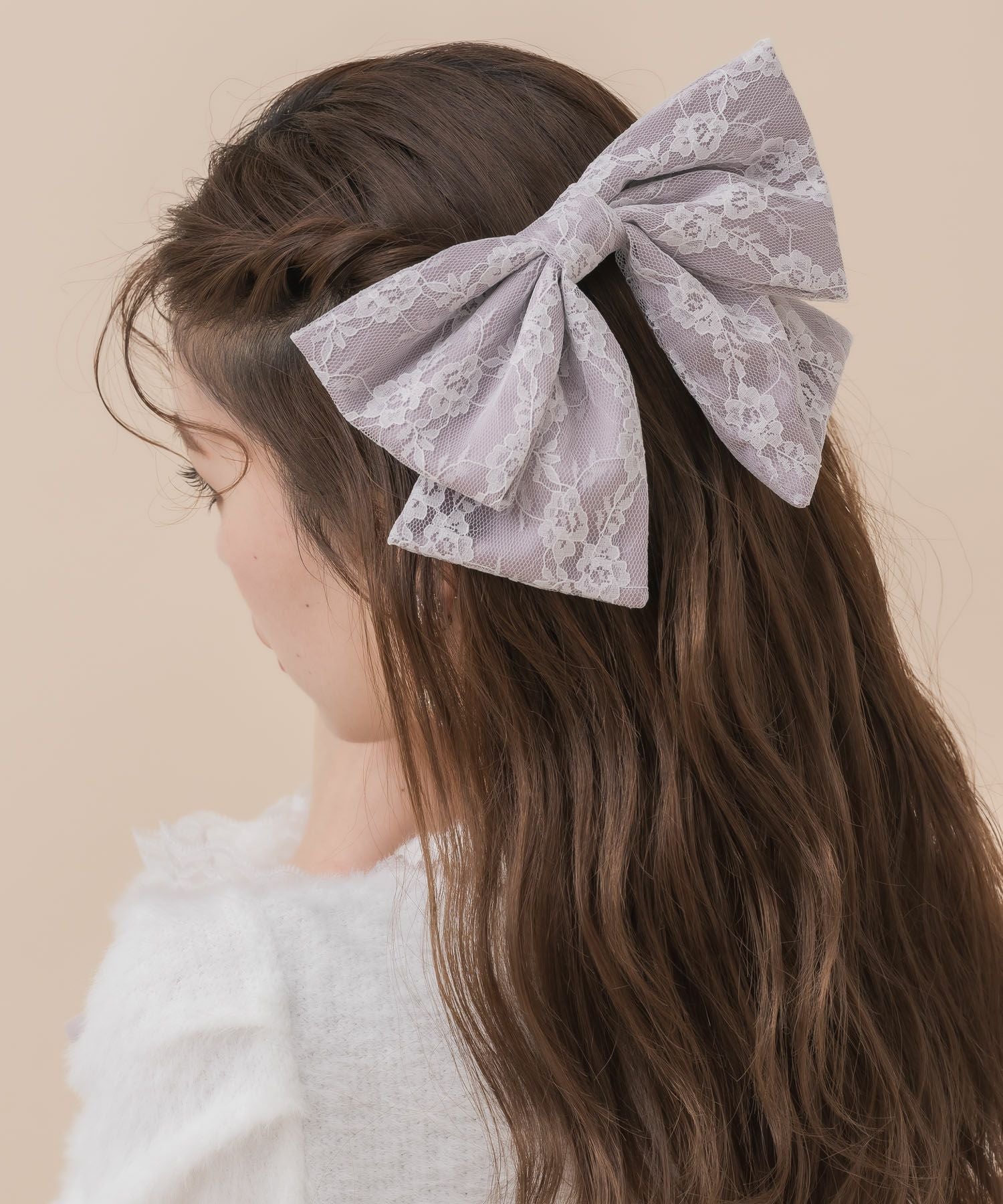 レースレイヤードリボンバレッタ | Rlab store