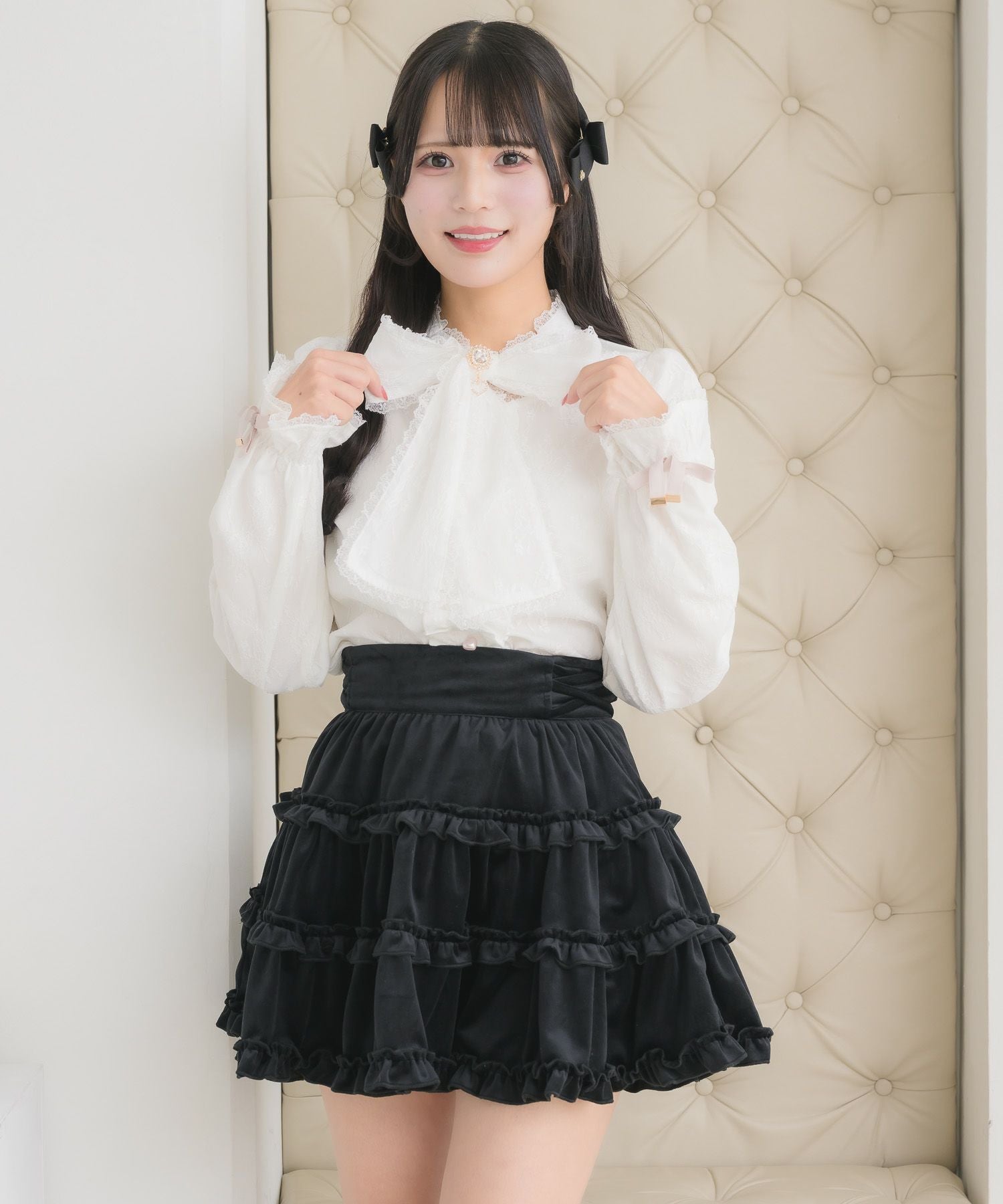 レースボウタイブラウス | Rlab store