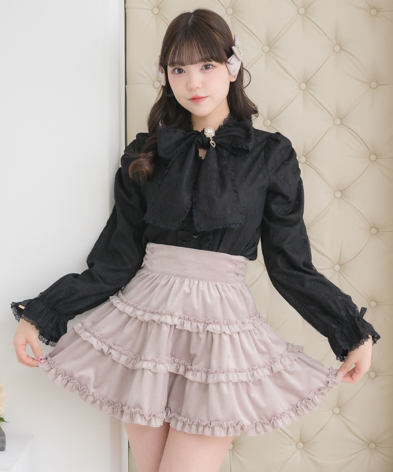 ベロアビスチェ＋スカートセットアップ | Rlab store