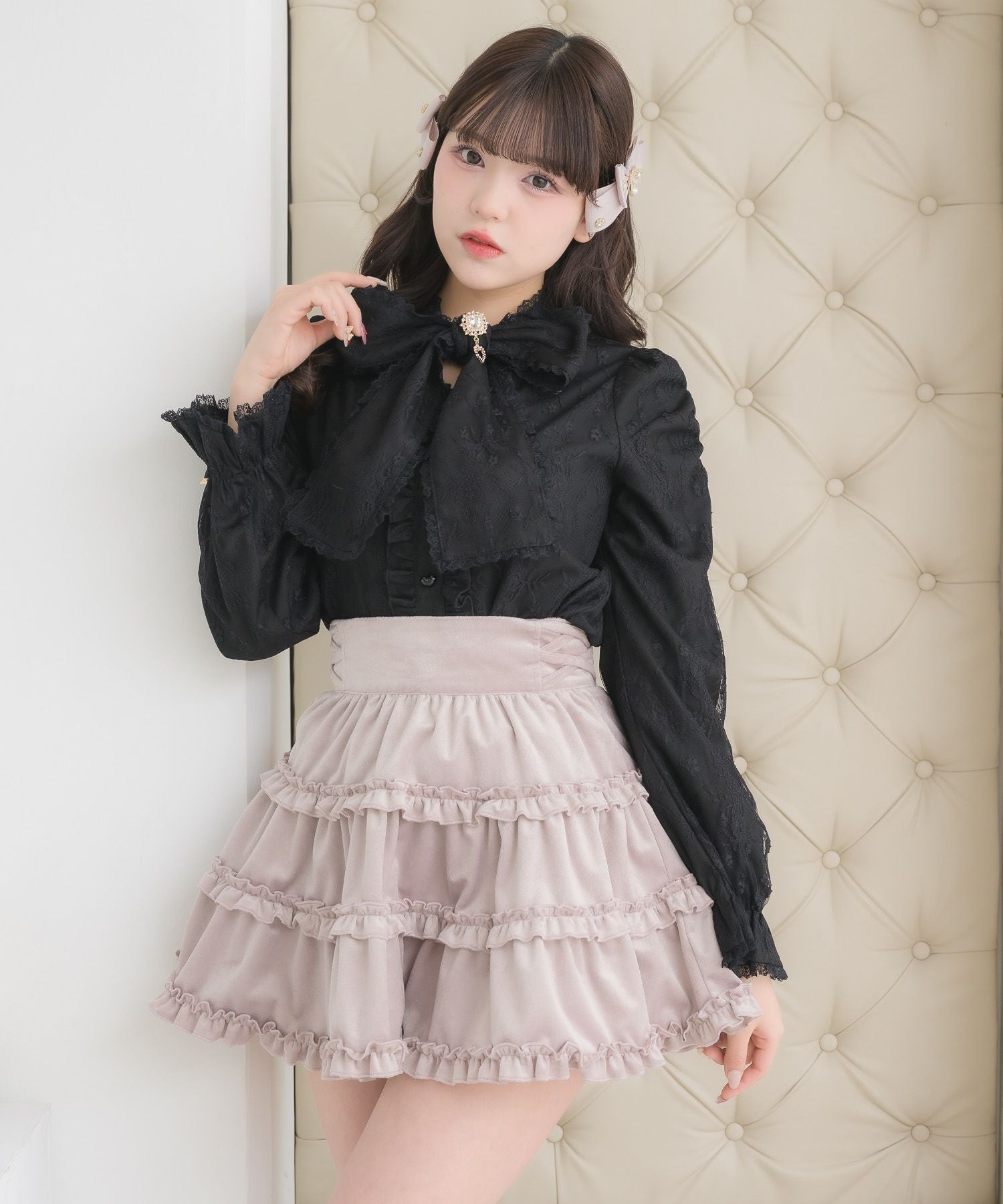 ベロアビスチェ＋スカートセットアップ | Rlab store