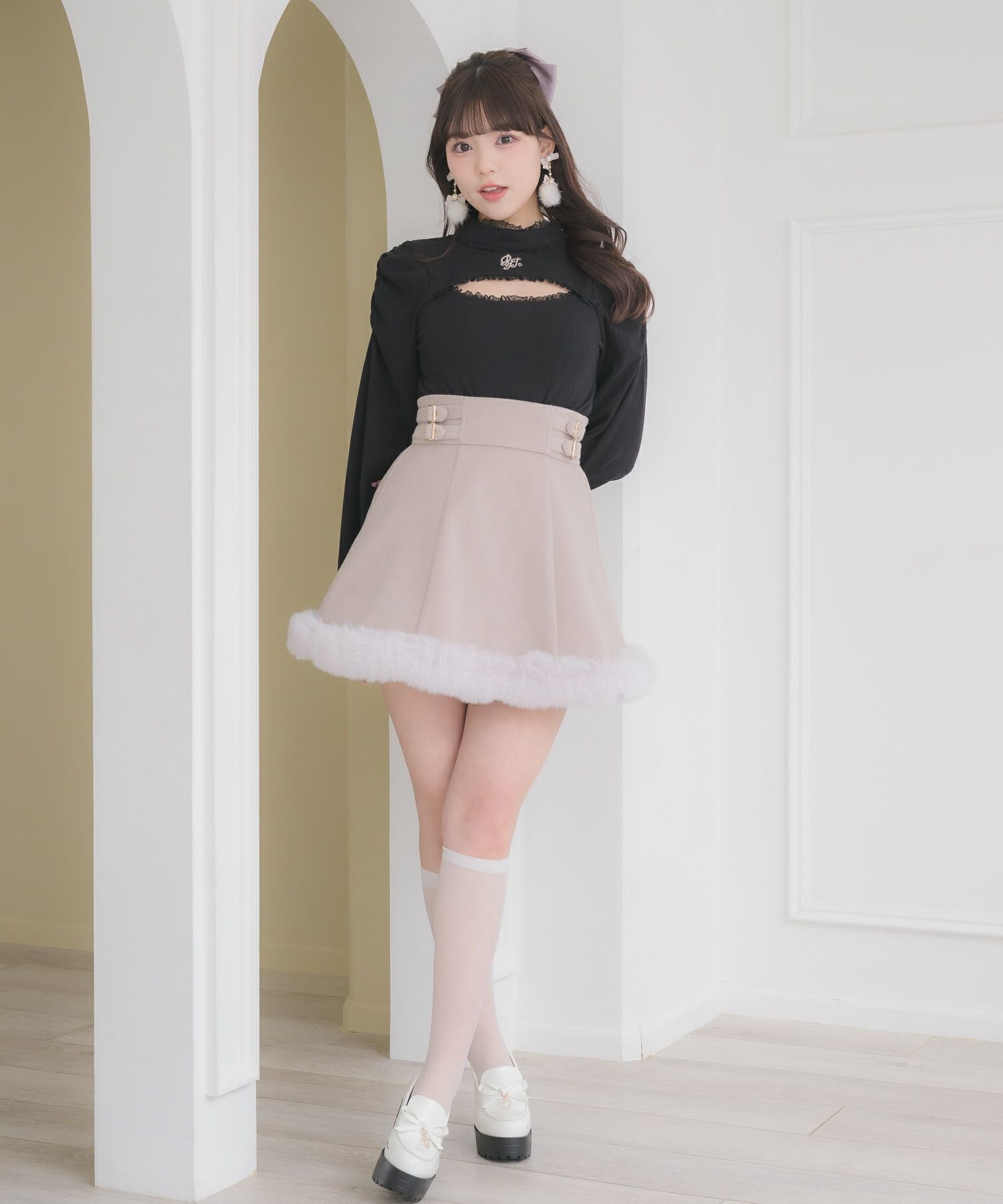 裾ファースカート | Rlab store