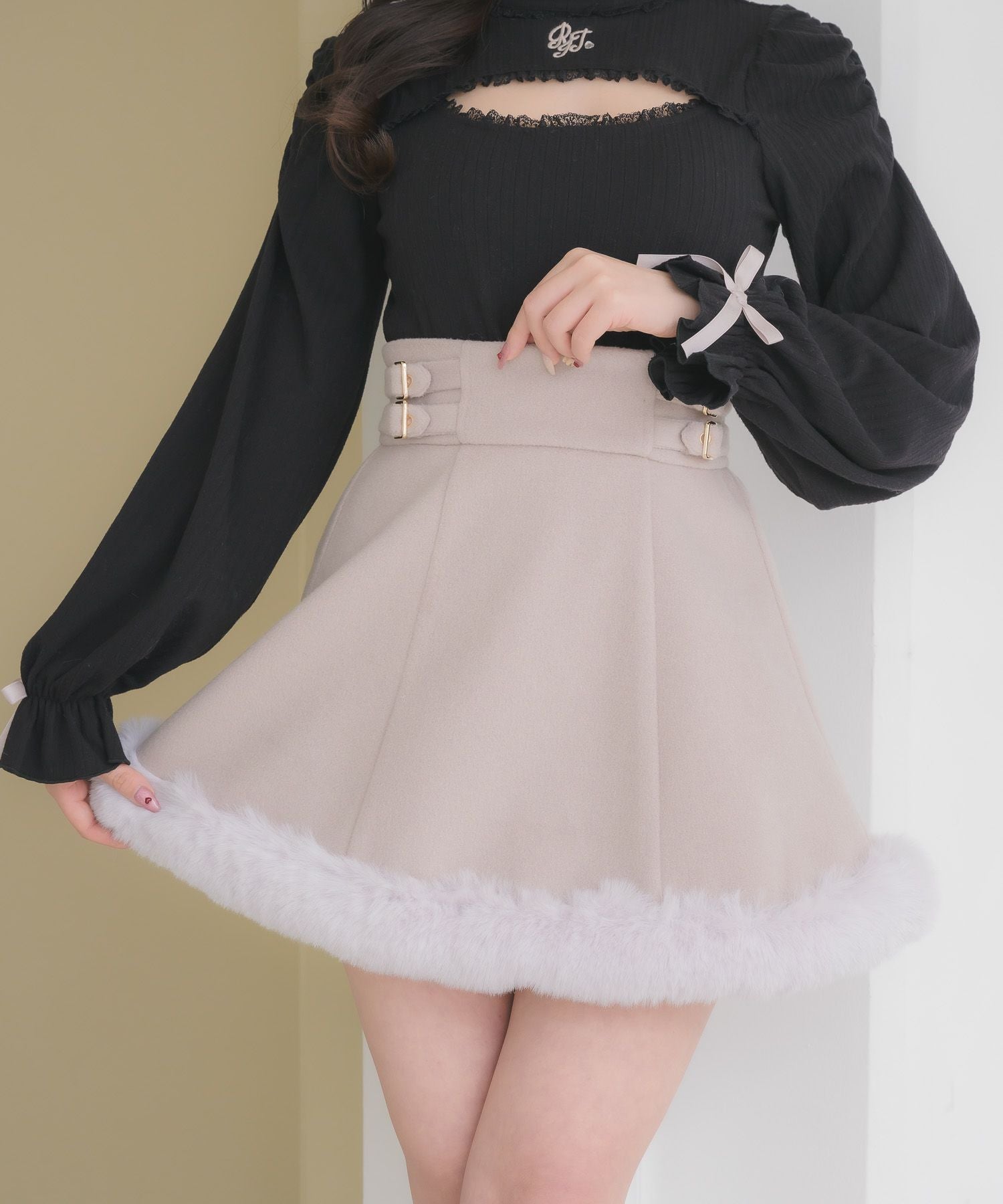 裾ファースカート | Rlab store