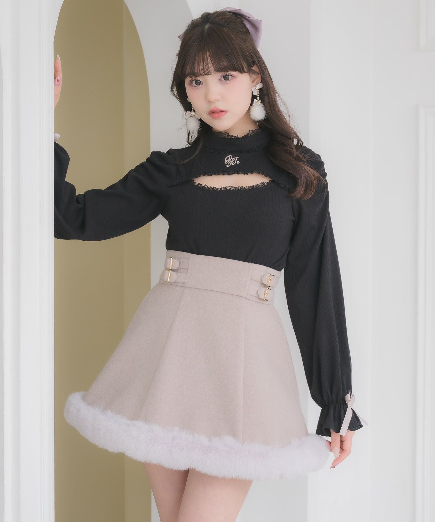 裾ファースカート | Rlab store