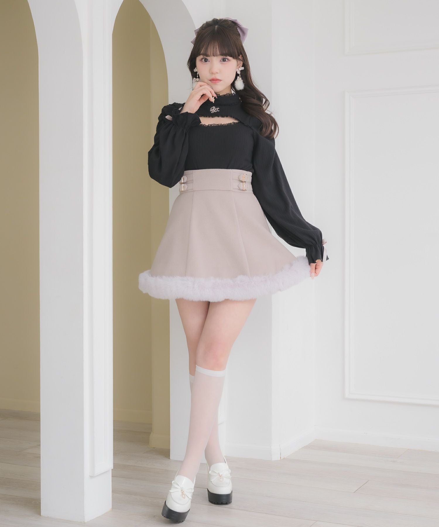 裾ファースカート | Rlab store