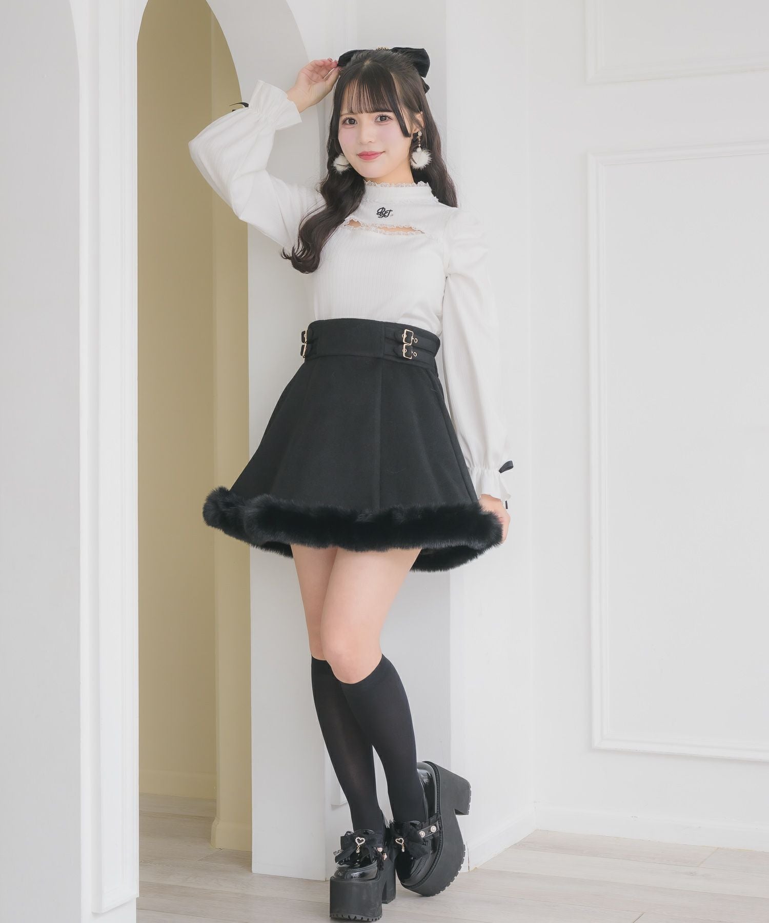 裾ファースカート | Rlab store