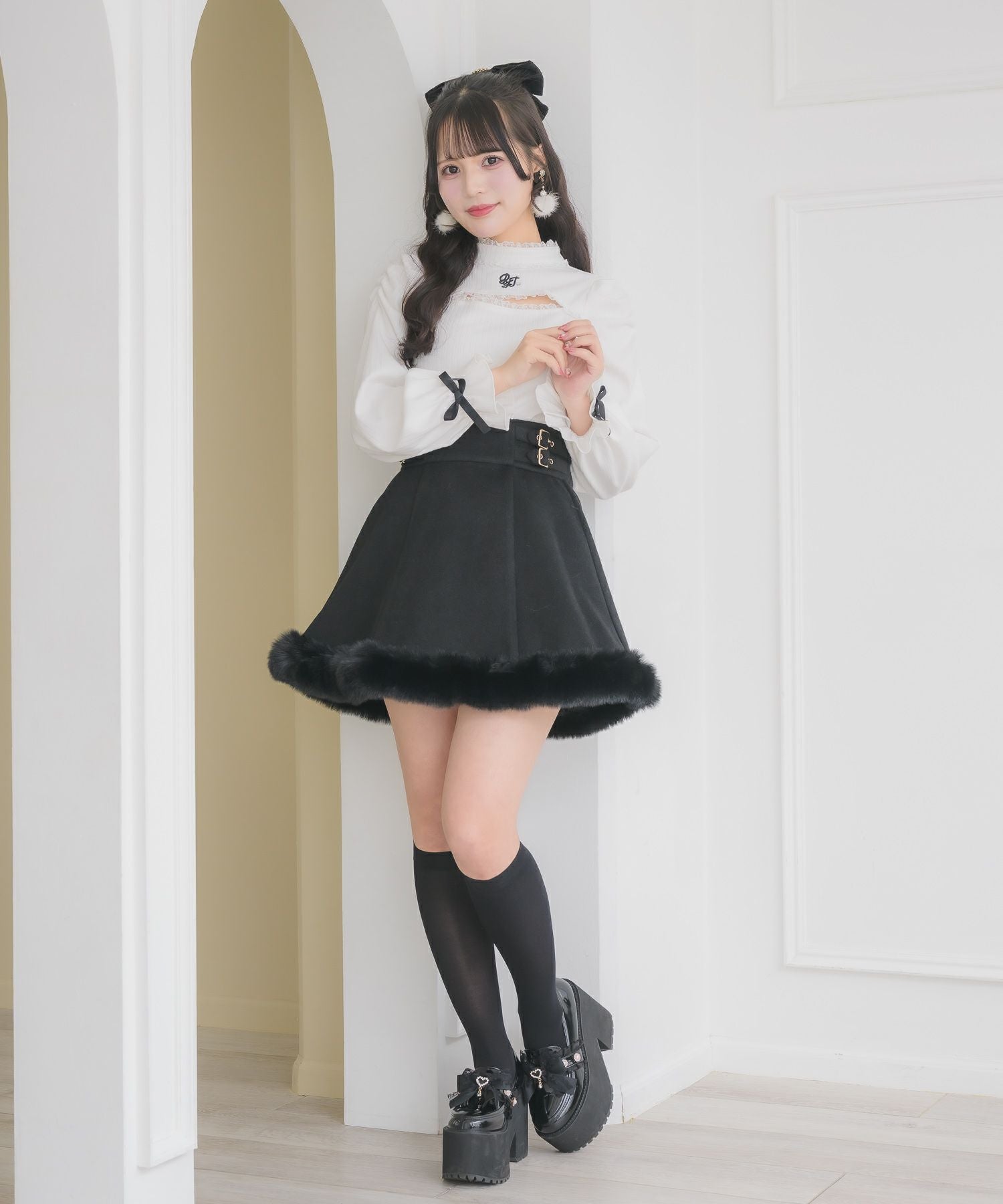 裾ファースカート | Rlab store