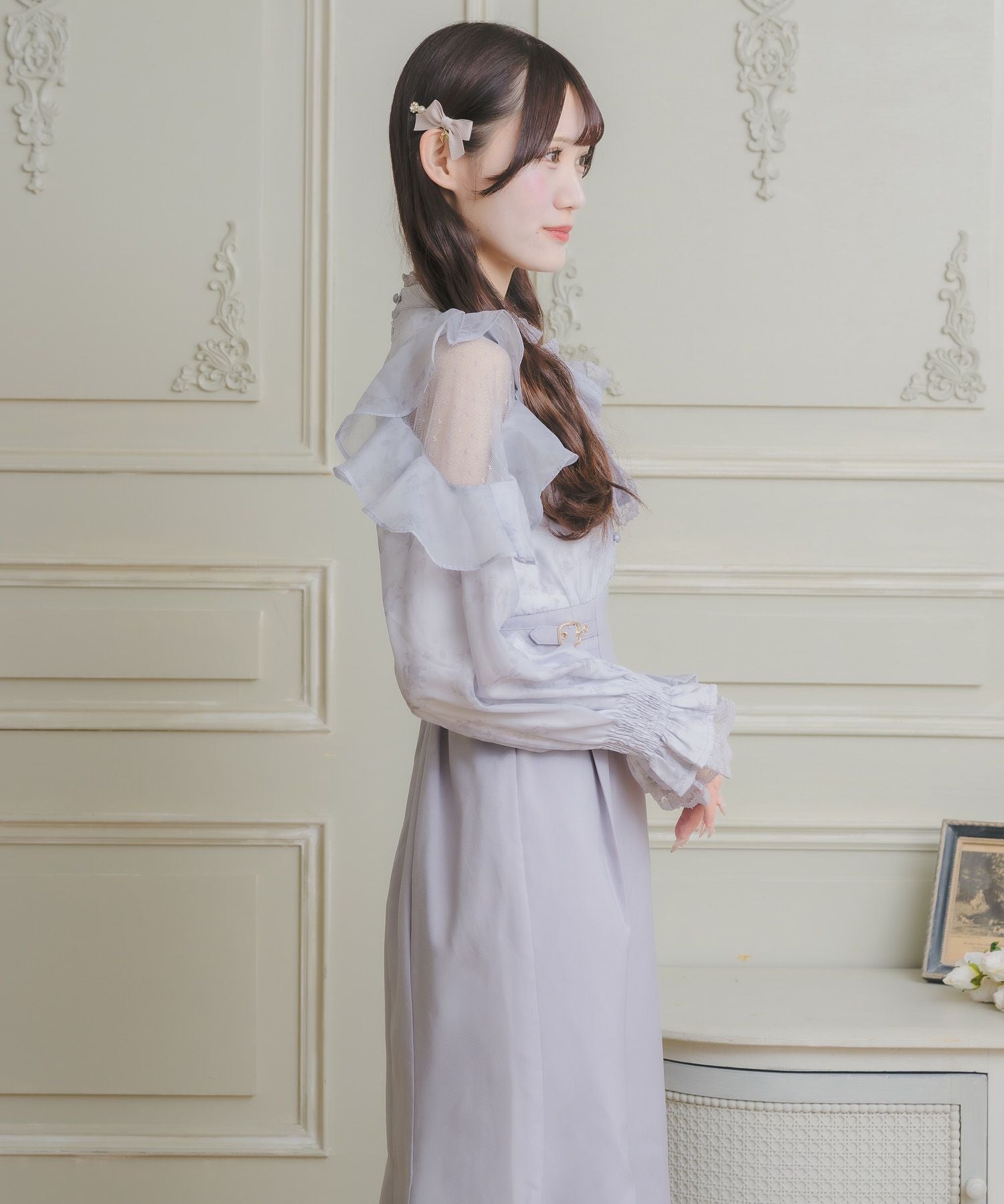 花柄ドッキングロングワンピース | Rlab store