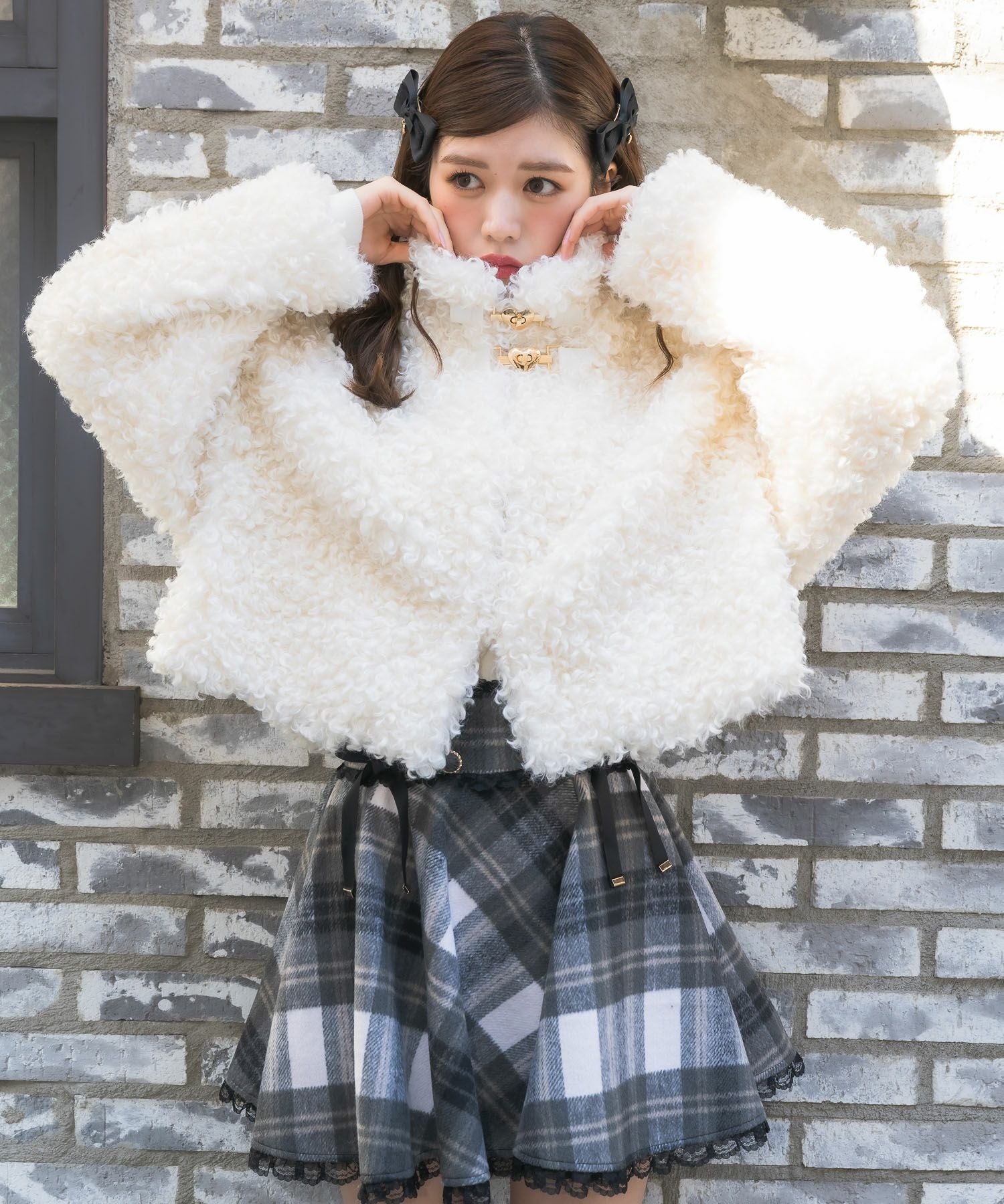 ハートバックルプードルファーコート | Rlab store