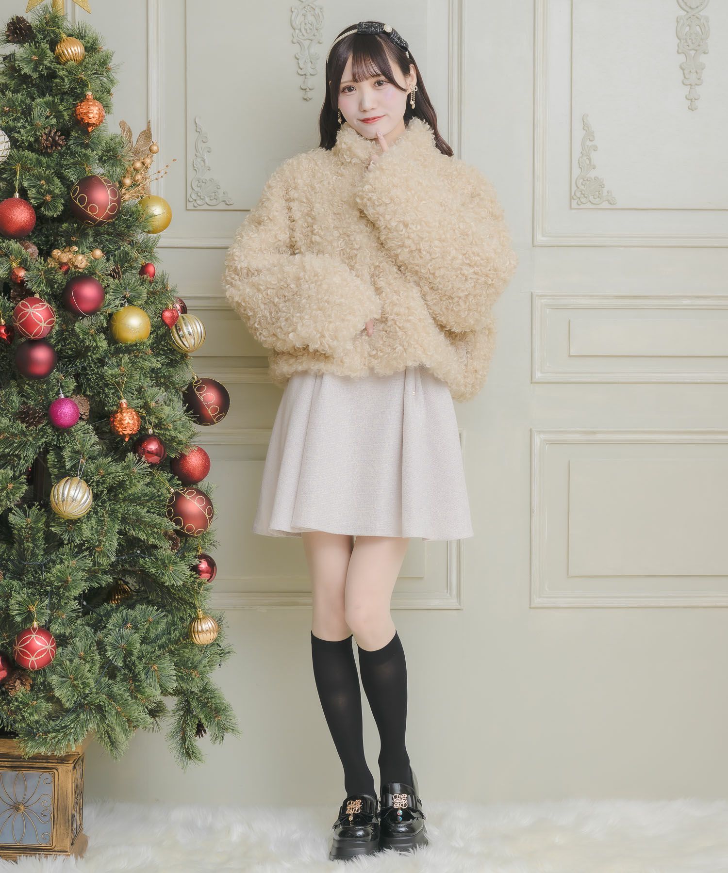 ハートバックルプードルファーコート | Rlab store