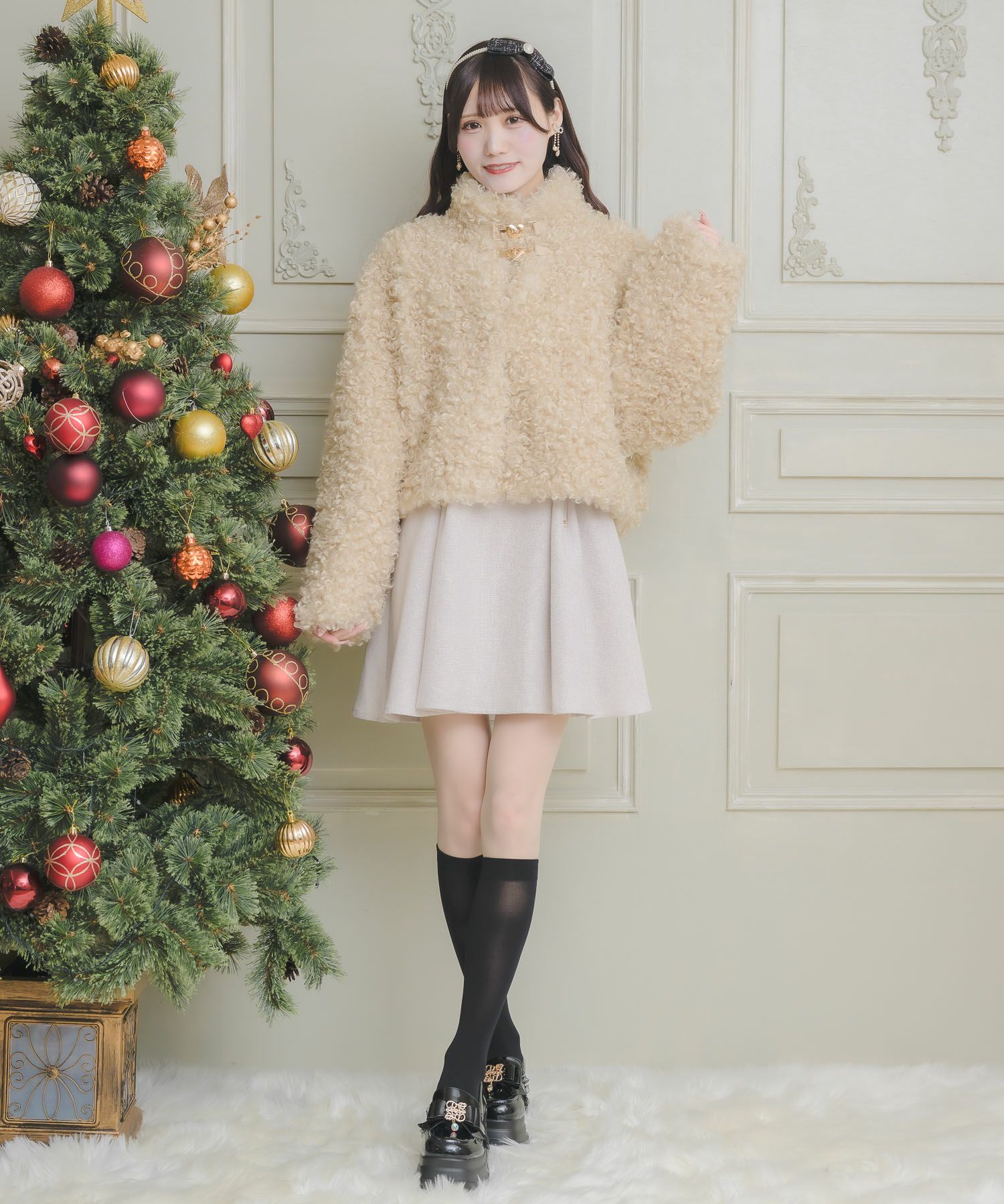 ハートバックルプードルファーコート | Rlab store