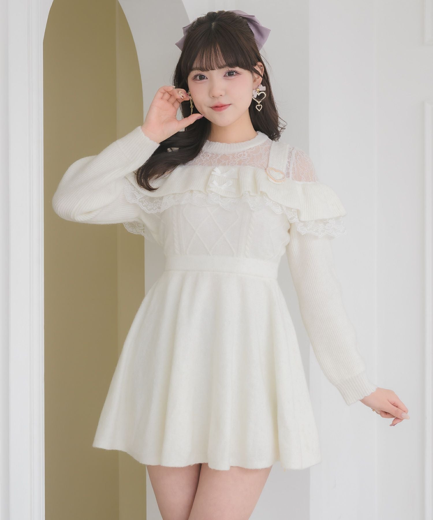 ケーブルラメニットワンピース | Rlab store