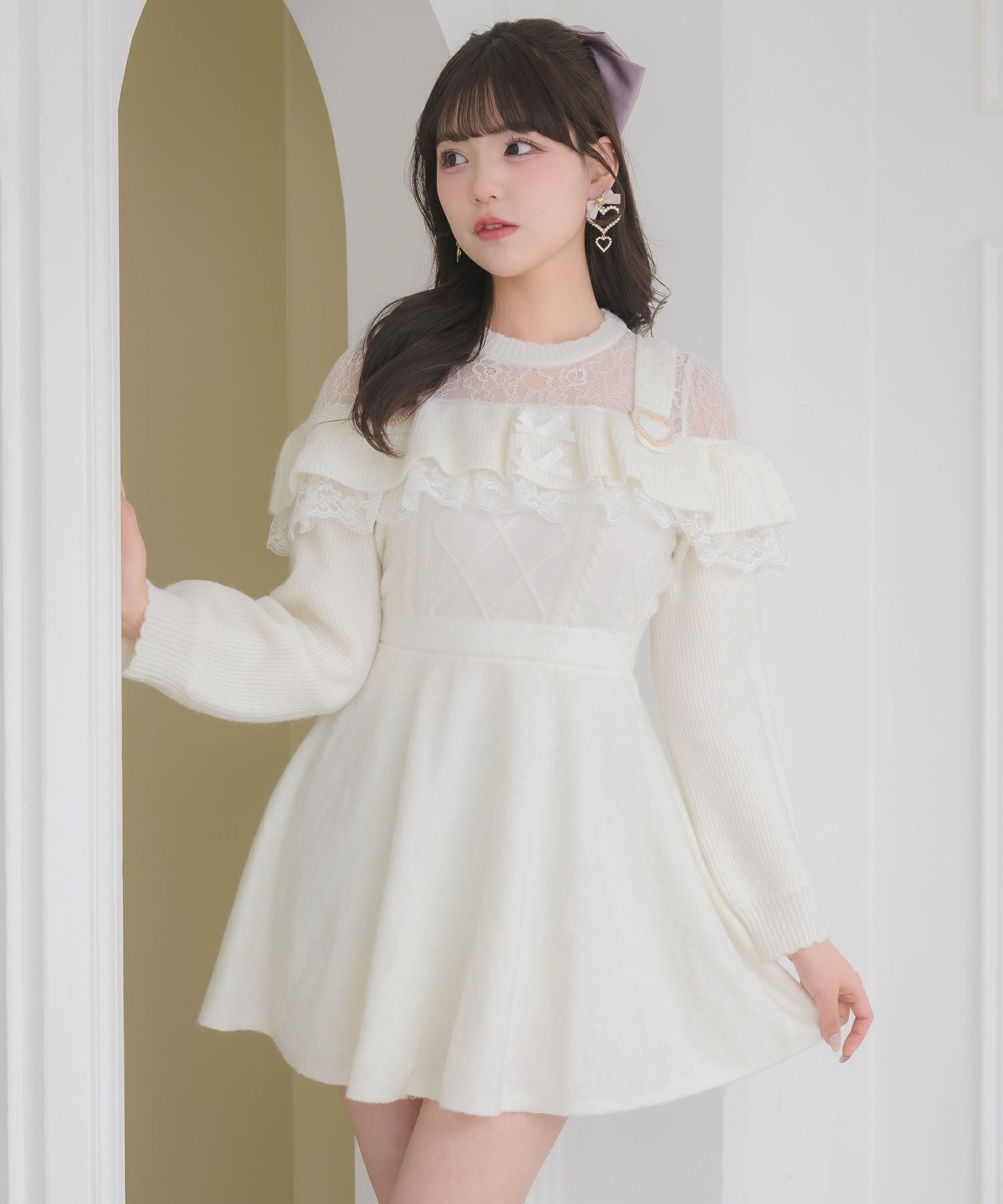 ケーブルラメニットワンピース | Rlab store